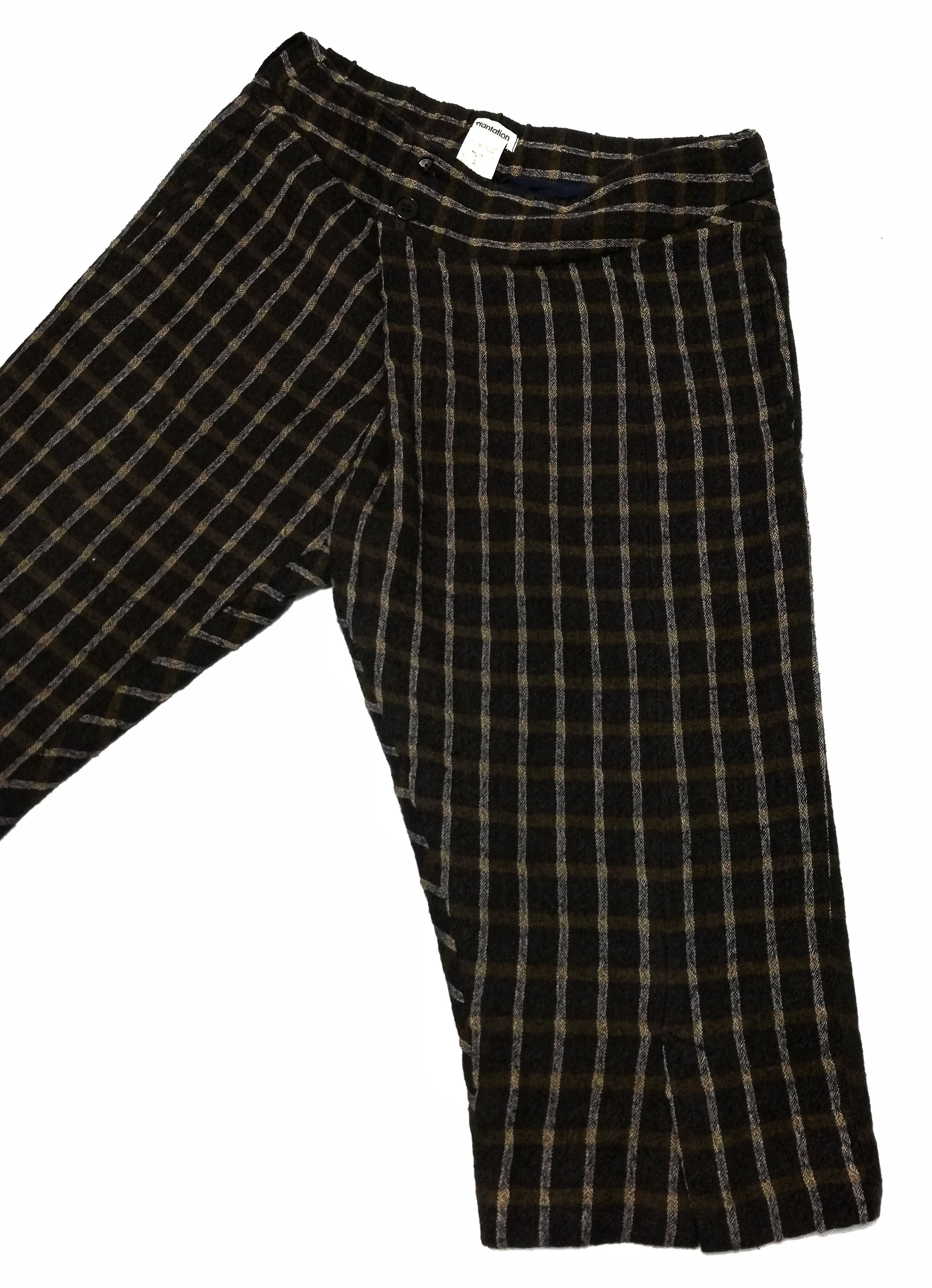 Issey Miyake × Vintage 🔥Plantation By Issey Miyake Saruel Checkered Wool Pants🔥 Size US 31 - 4 Thumbnail
