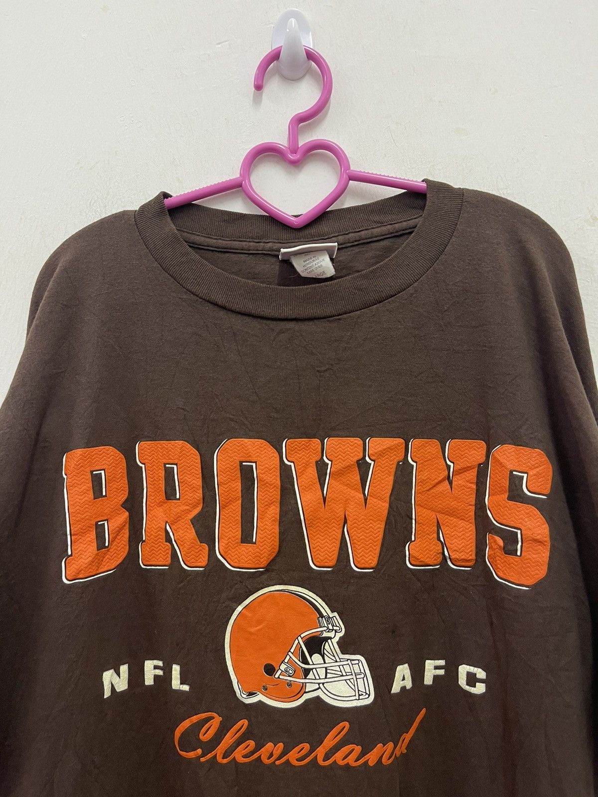 NFL Rare Vintage CLEVELAND BROWNS Nfl Afc Long Sleeve Size US L / EU 52-54 / 3 - 3 Thumbnail