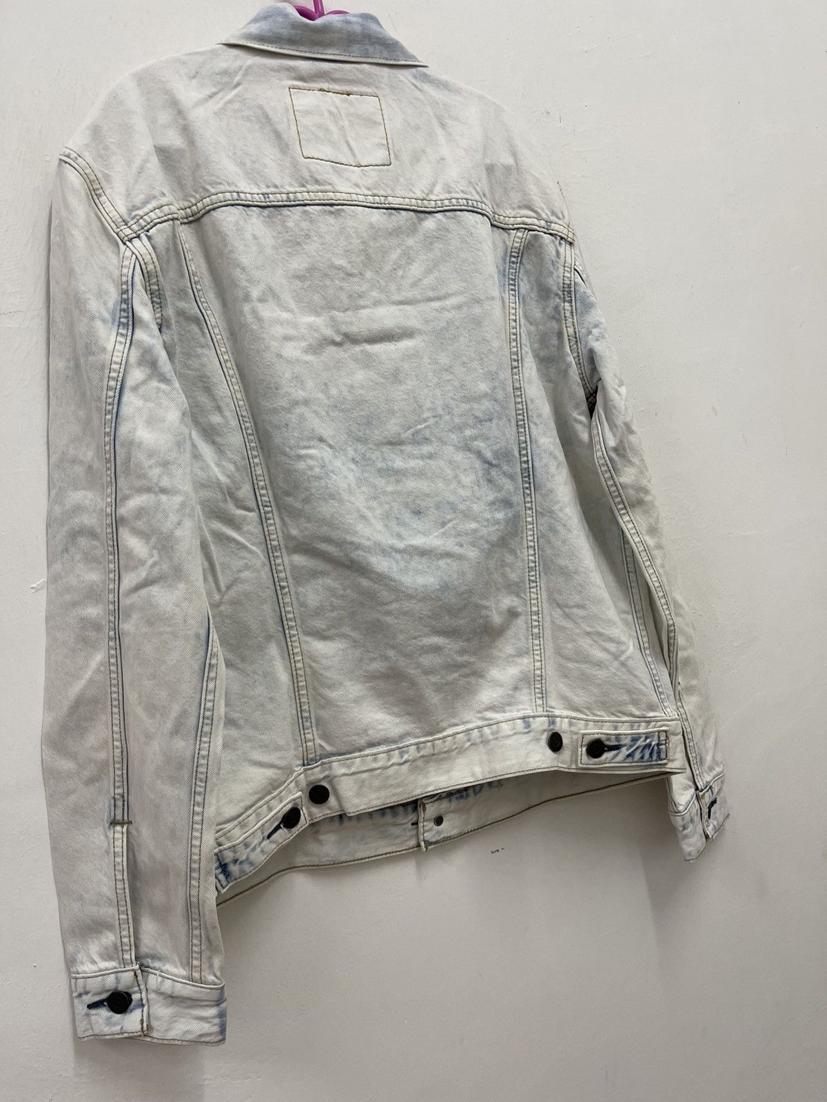 Levi's Rare LEVI’S Acid Wash Denim Trucker Jacket Size US M / EU 48-50 / 2 - 7 Thumbnail