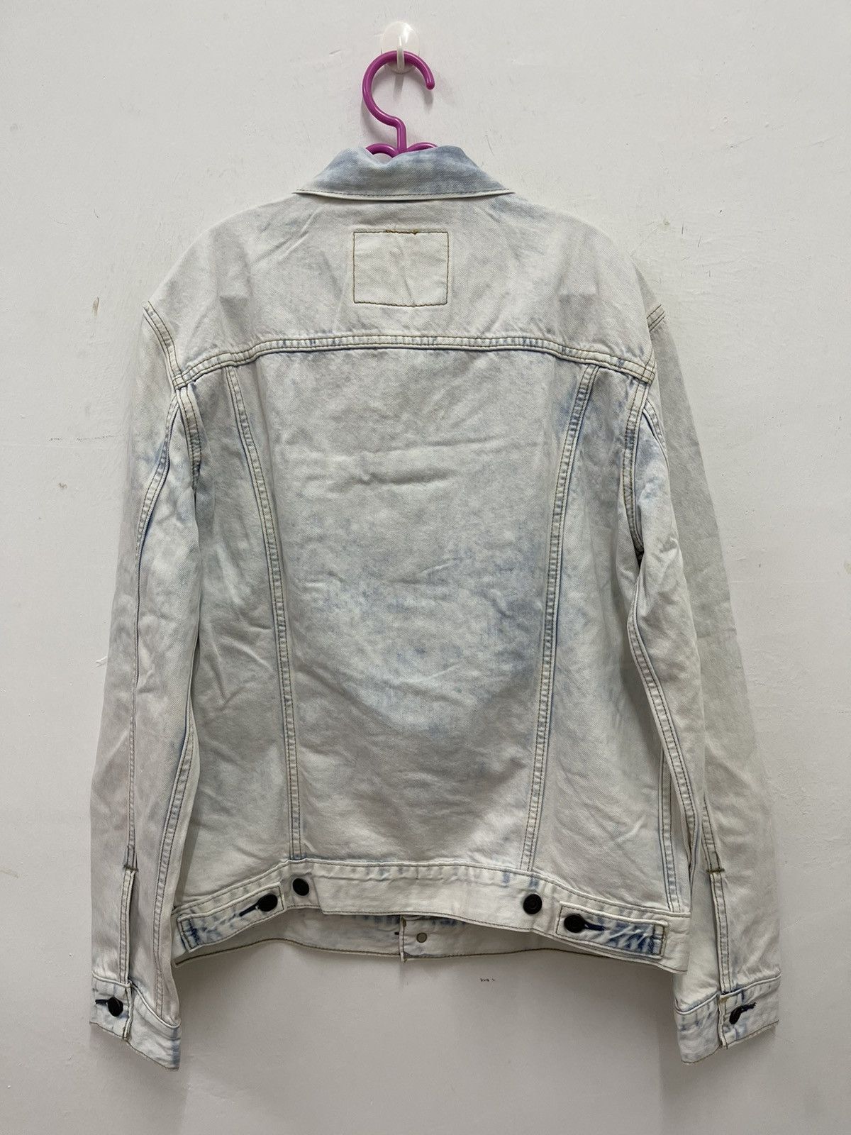 Levi's Rare LEVI’S Acid Wash Denim Trucker Jacket Size US M / EU 48-50 / 2 - 6 Thumbnail