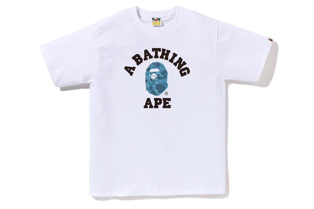 Bape Honeycomb Camo College Tee Size US XL / EU 56 / 4 - 1 Thumbnail