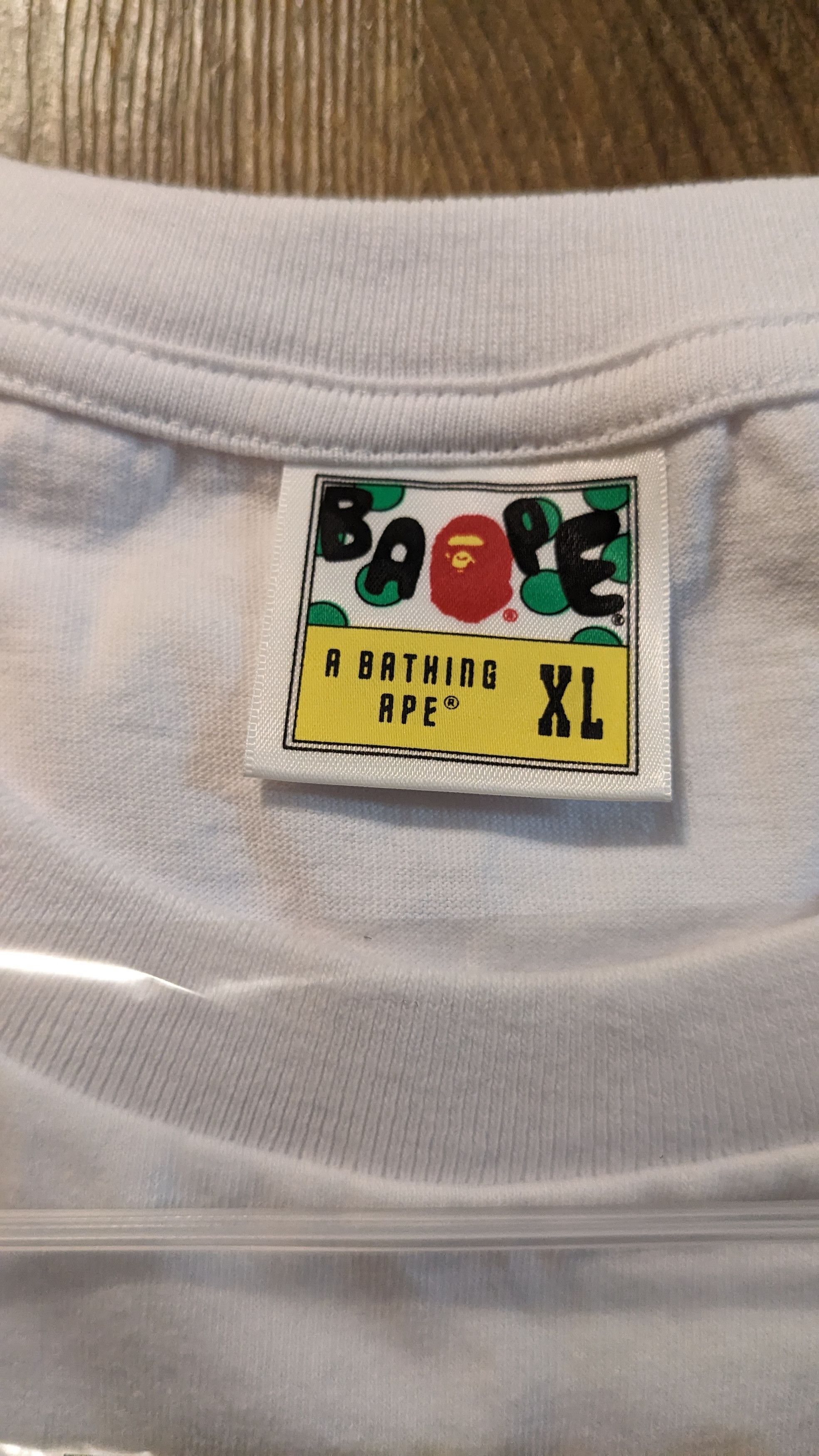 Bape Honeycomb Camo College Tee Size US XL / EU 56 / 4 - 4 Thumbnail