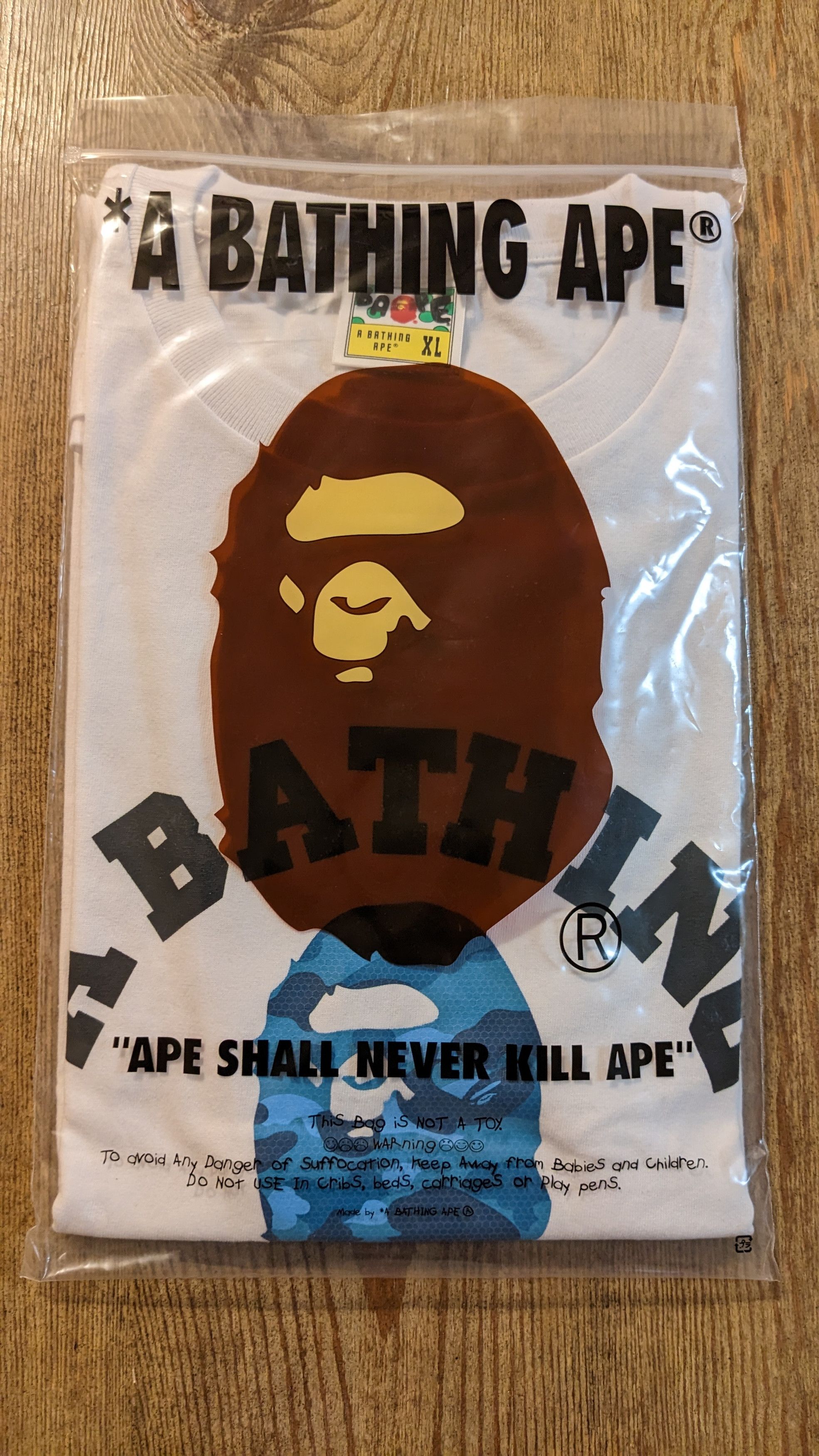 Bape Honeycomb Camo College Tee Size US XL / EU 56 / 4 - 2 Thumbnail