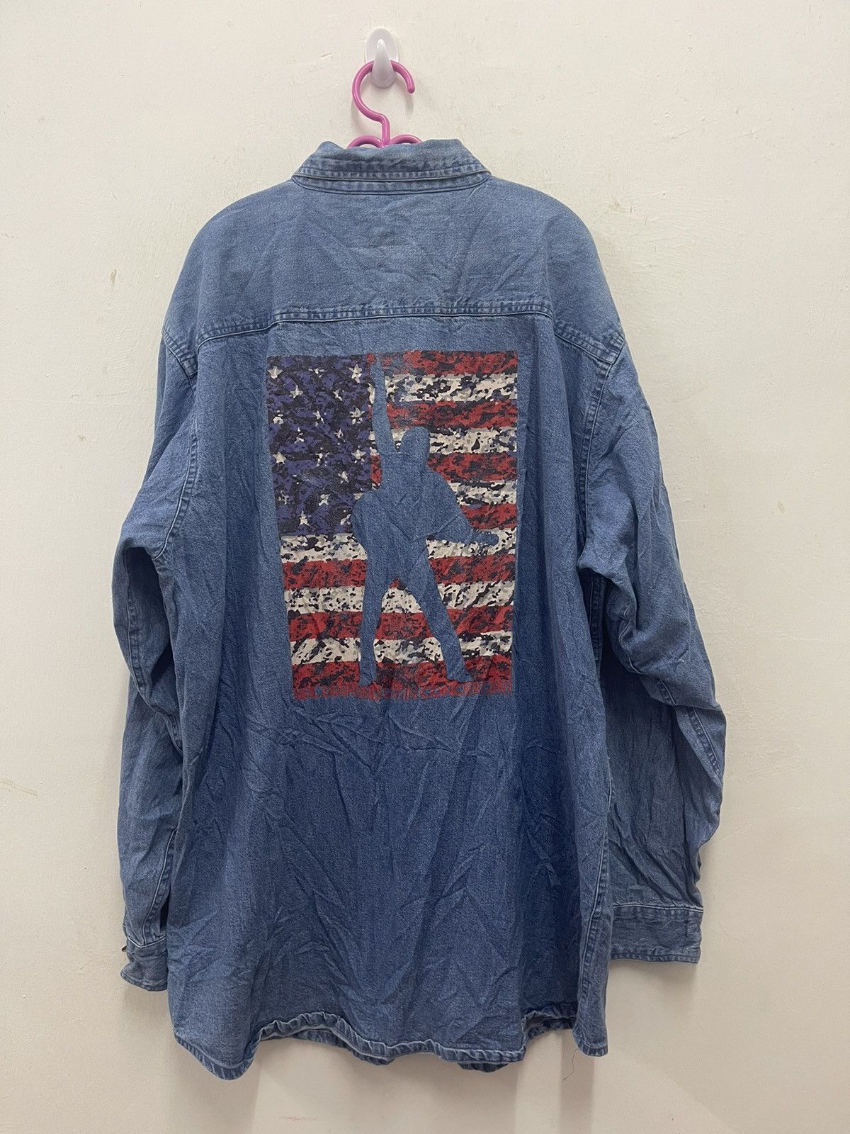 Band Tees Rare Vintage NEIL DIAMOND Live in Concert Button Up Denim Size US XL / EU 56 / 4 - 1 Thumbnail