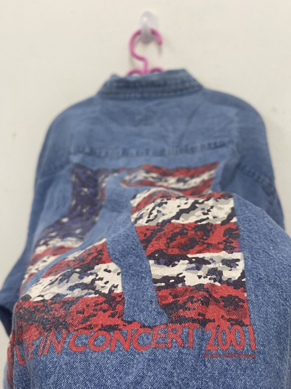 Band Tees Rare Vintage NEIL DIAMOND Live in Concert Button Up Denim Size US XL / EU 56 / 4 - 3 Thumbnail