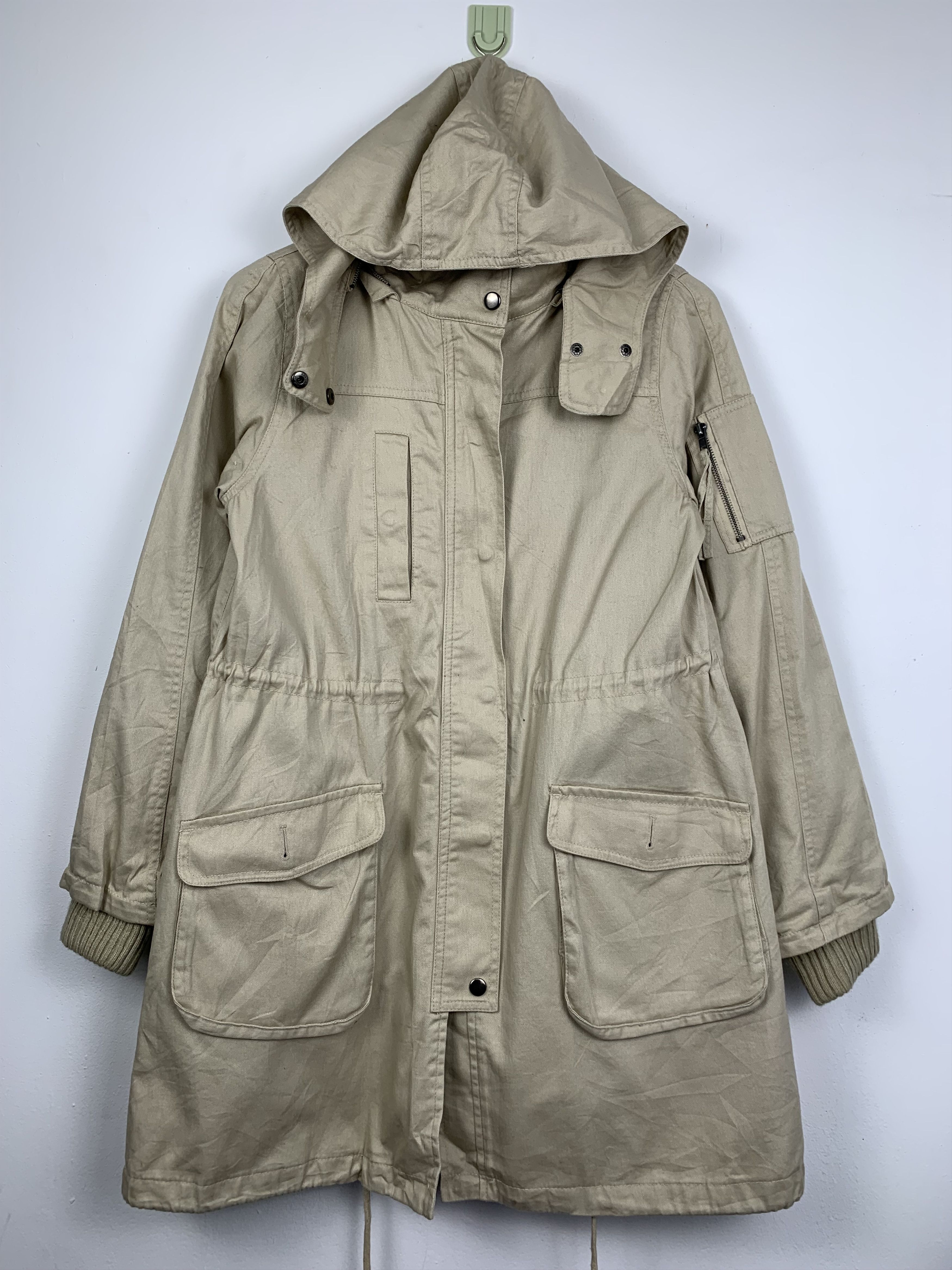 Japanese Brand Vintage NATURAL COUTURE Hoodie Parkas Jacket J0467 Size US S / EU 44-46 / 1 - 1 Thumbnail