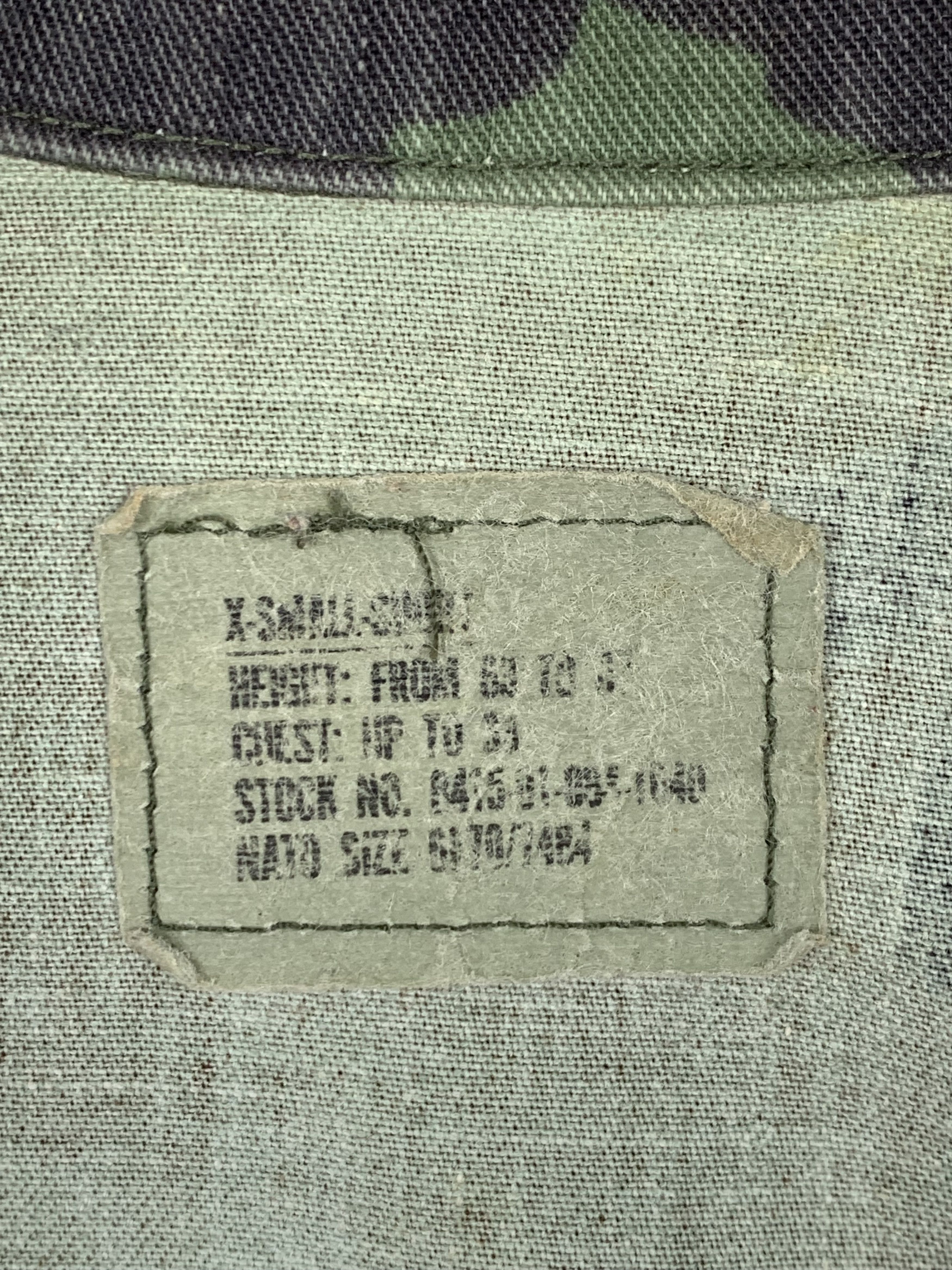 Vintage Vintage US ARMY Camouflage 3D Pocket Jacket J0523 Size US S / EU 44-46 / 1 - 8 Thumbnail