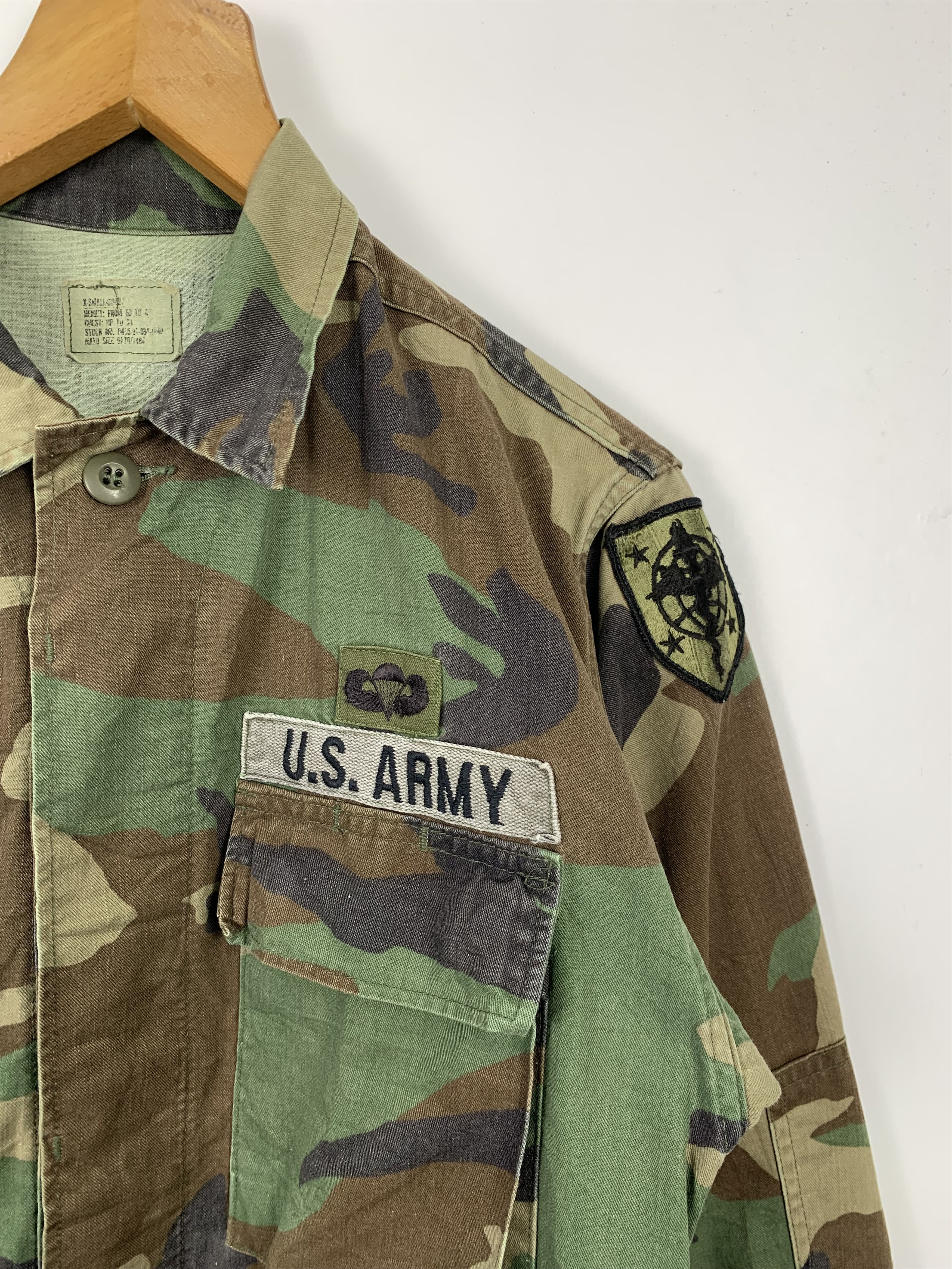 Vintage Vintage US ARMY Camouflage 3D Pocket Jacket J0523 Size US S / EU 44-46 / 1 - 4 Thumbnail