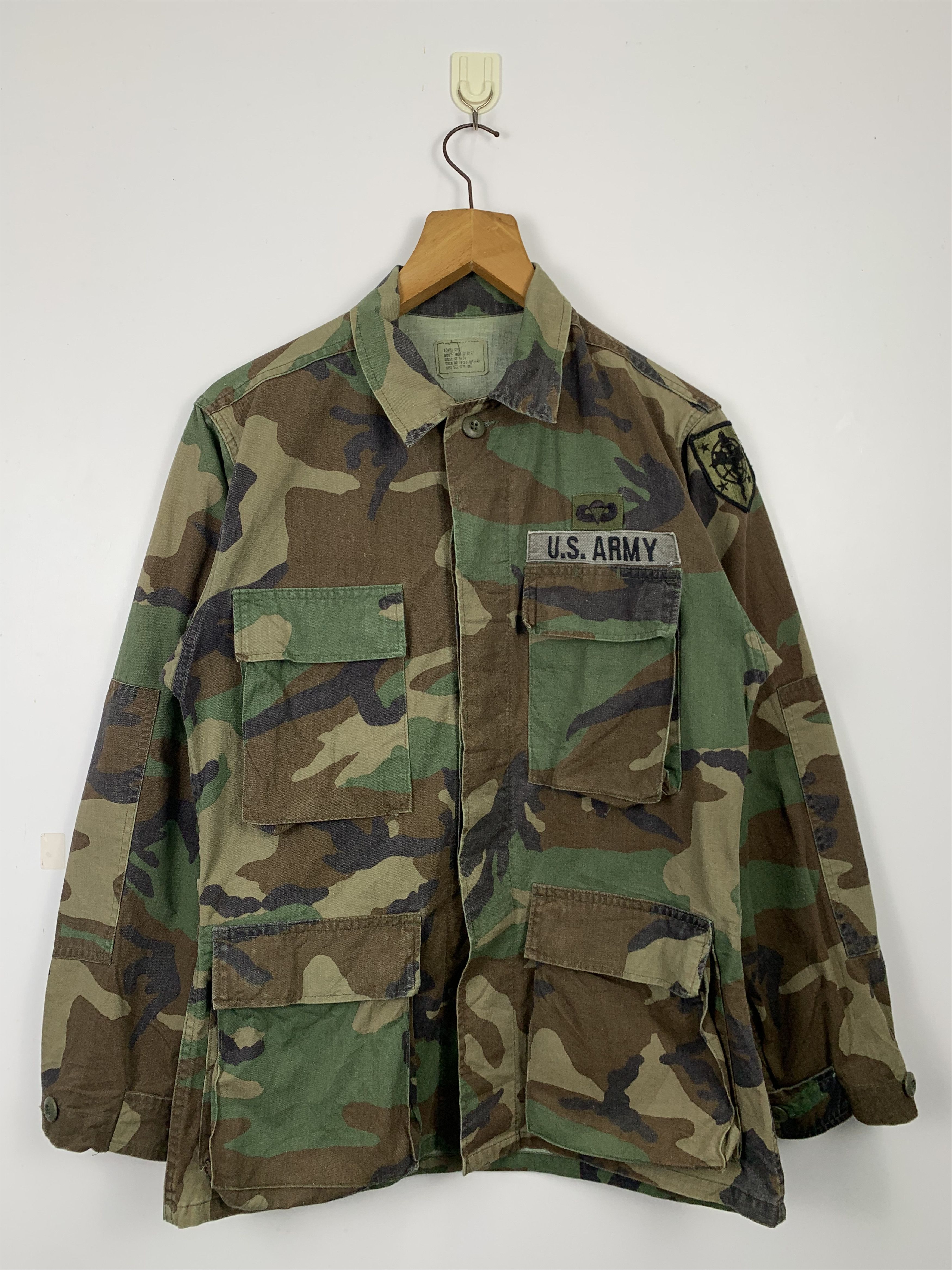 Vintage US ARMY Camouflage 3D Pocket Jacket J0523
