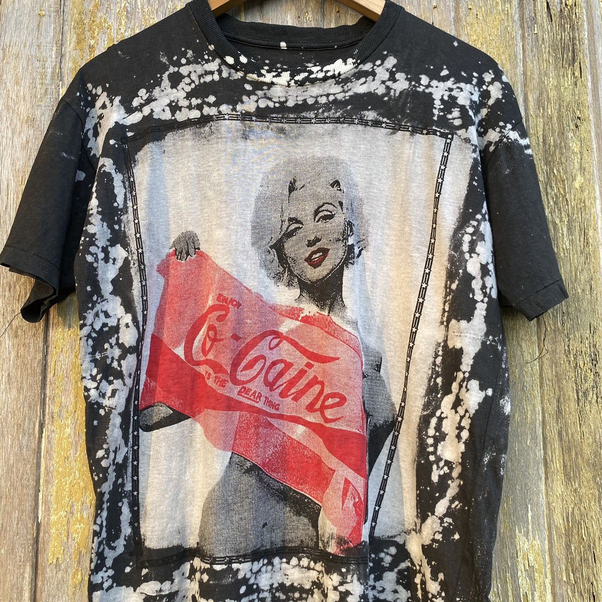 Vintage Thrashed Marilyn Monroe Acid Wash ERD GRUNGE TEE Size US M / EU 48-50 / 2 - 2 Thumbnail