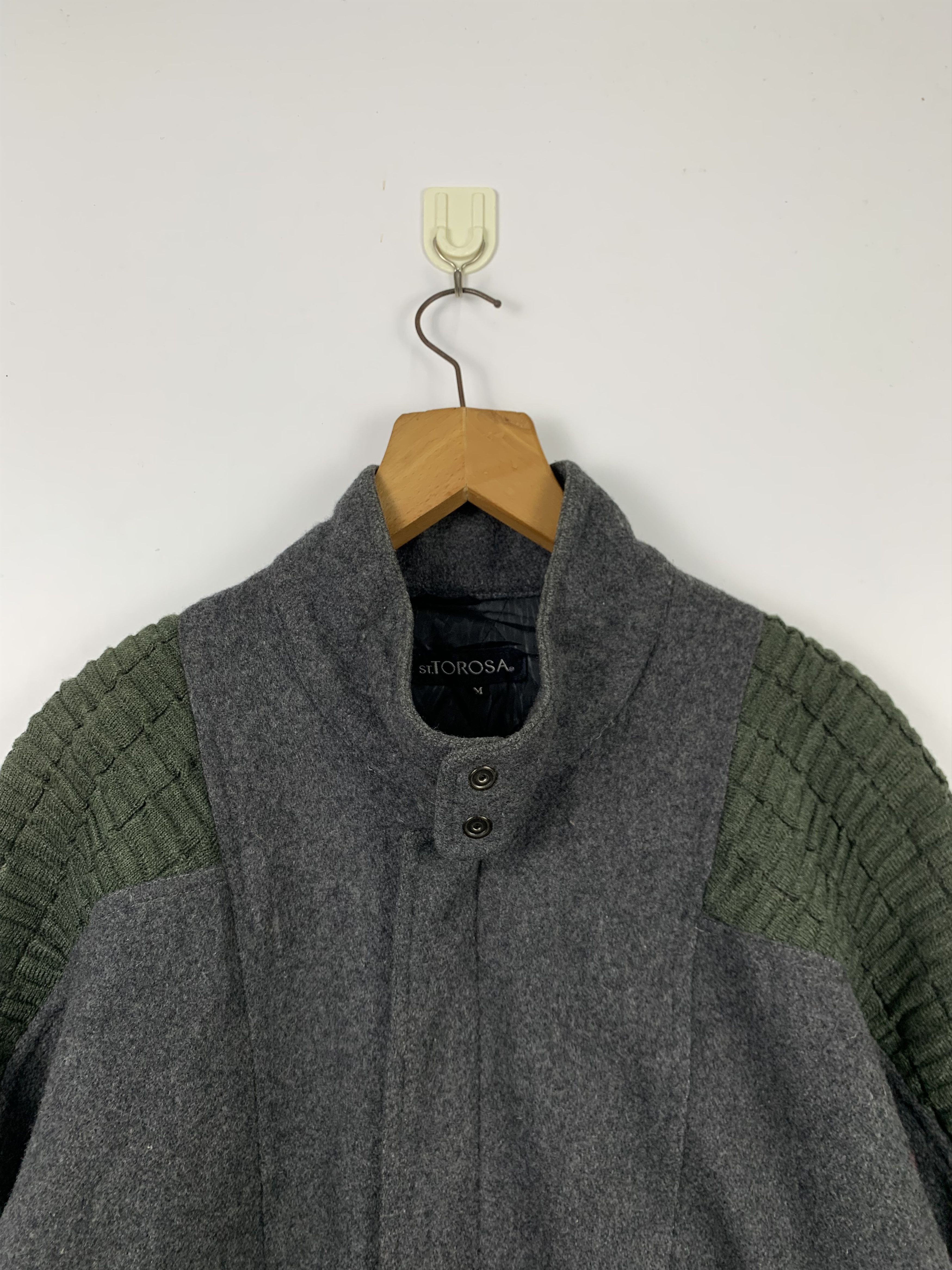 Japanese Brand Vintage ST.TOROSA Wool Knitewear Jacket J0334 Size US M / EU 48-50 / 2 - 2 Thumbnail