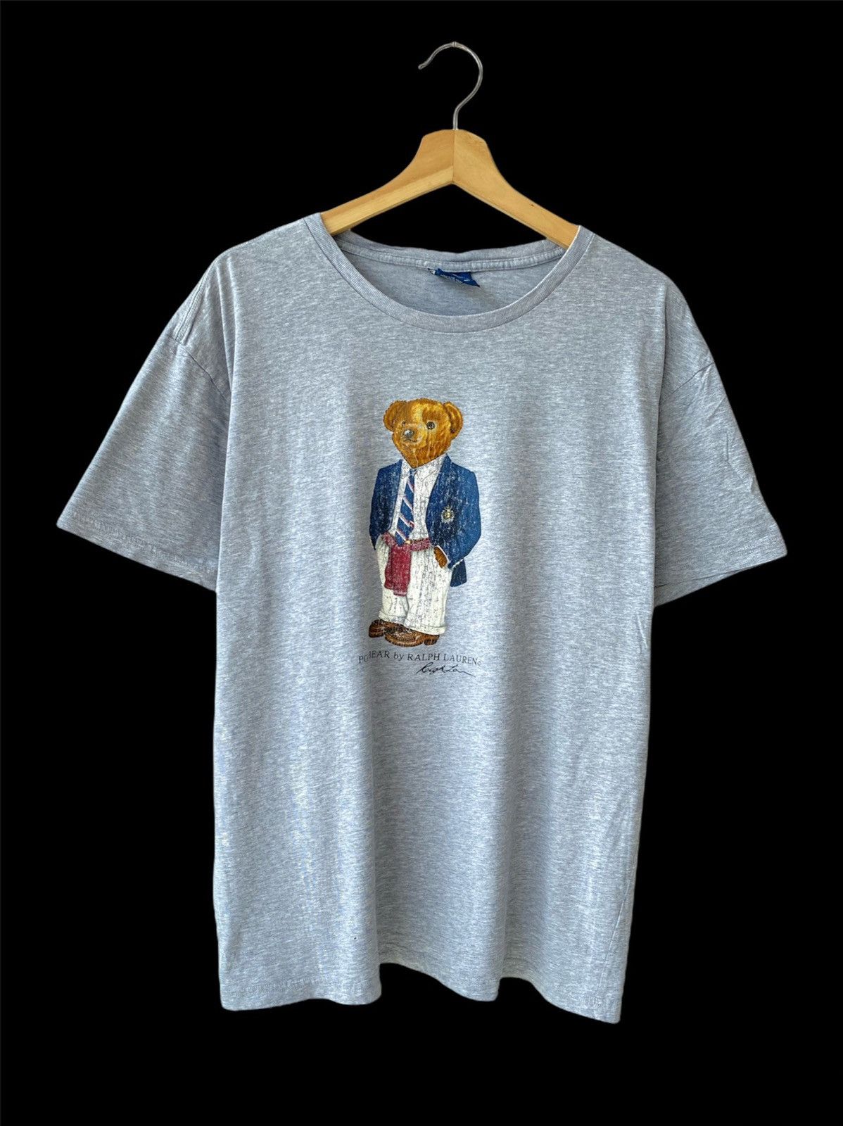 Vintage 90’s Polo Ralph Lauren pink bear baby tee