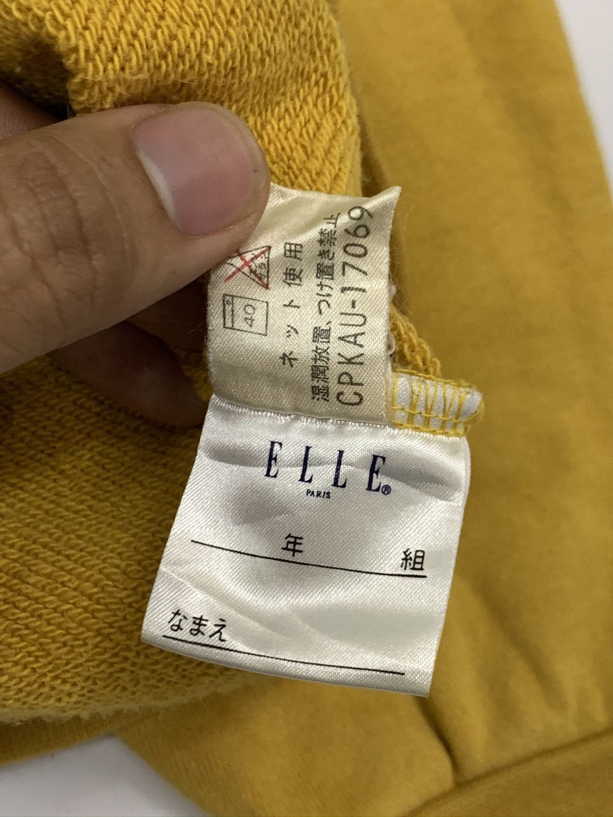Vintage Elle Paris Embroidery Crewneck Sweatshirt