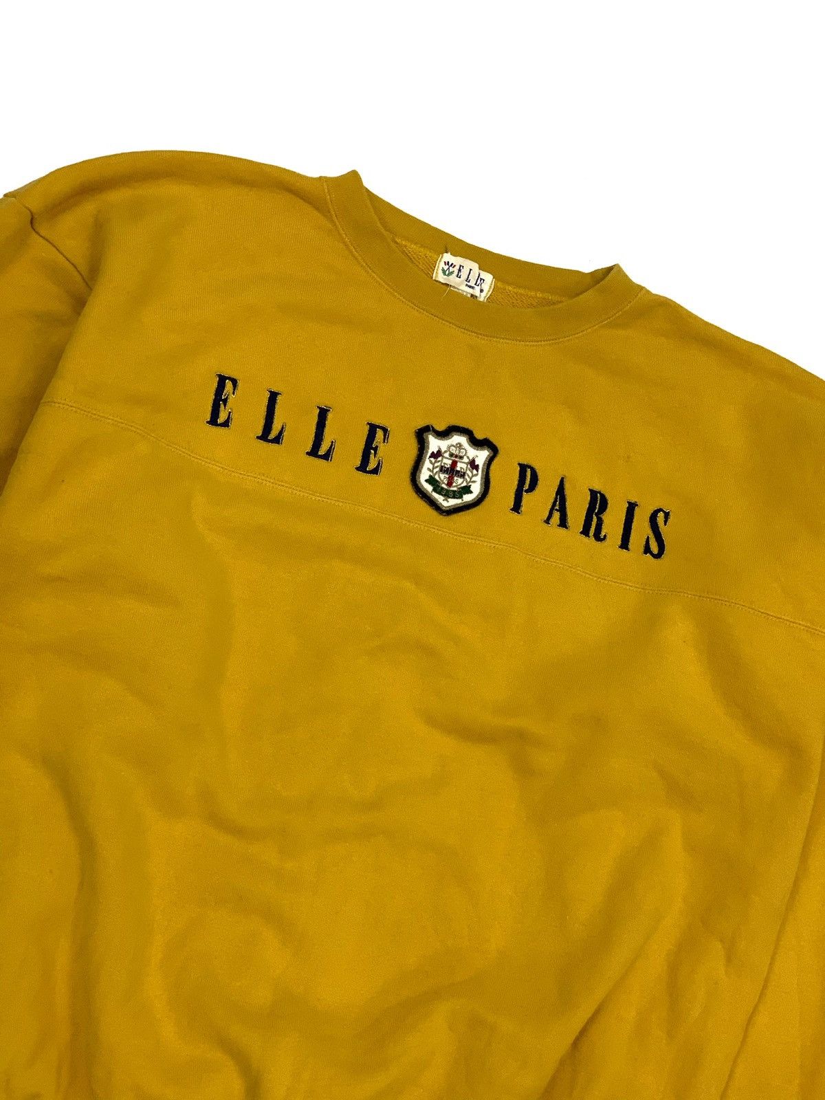 Vintage Elle Paris Embroidery Crewneck Sweatshirt
