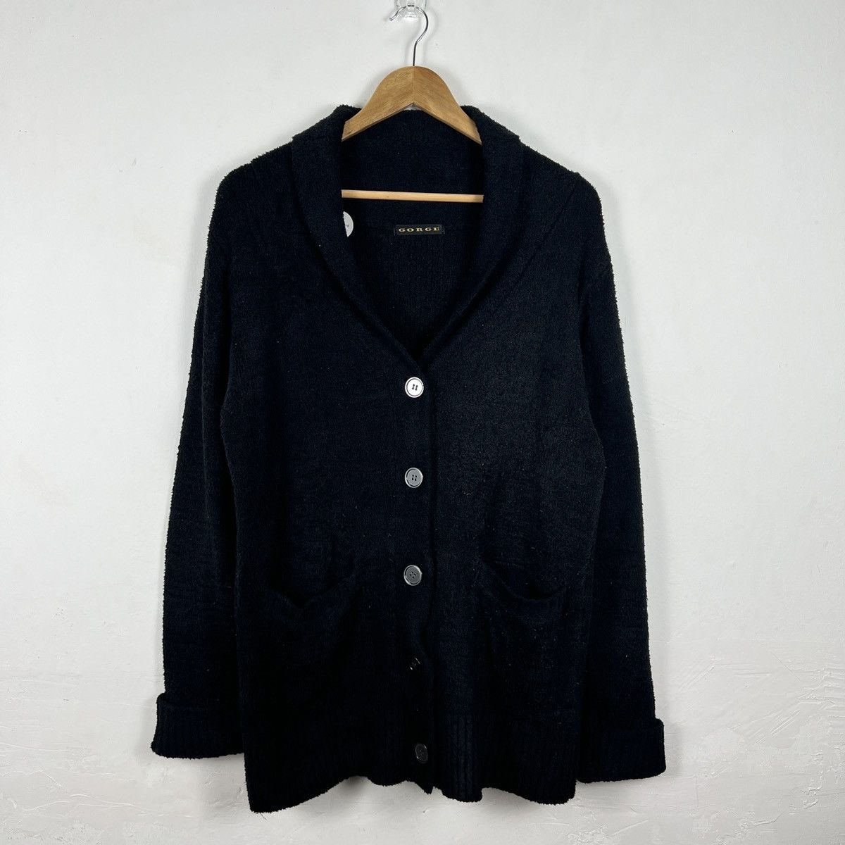 image of Vintage 90's Gorge Cardigan Knitwear in Black, Women's (Size Small)