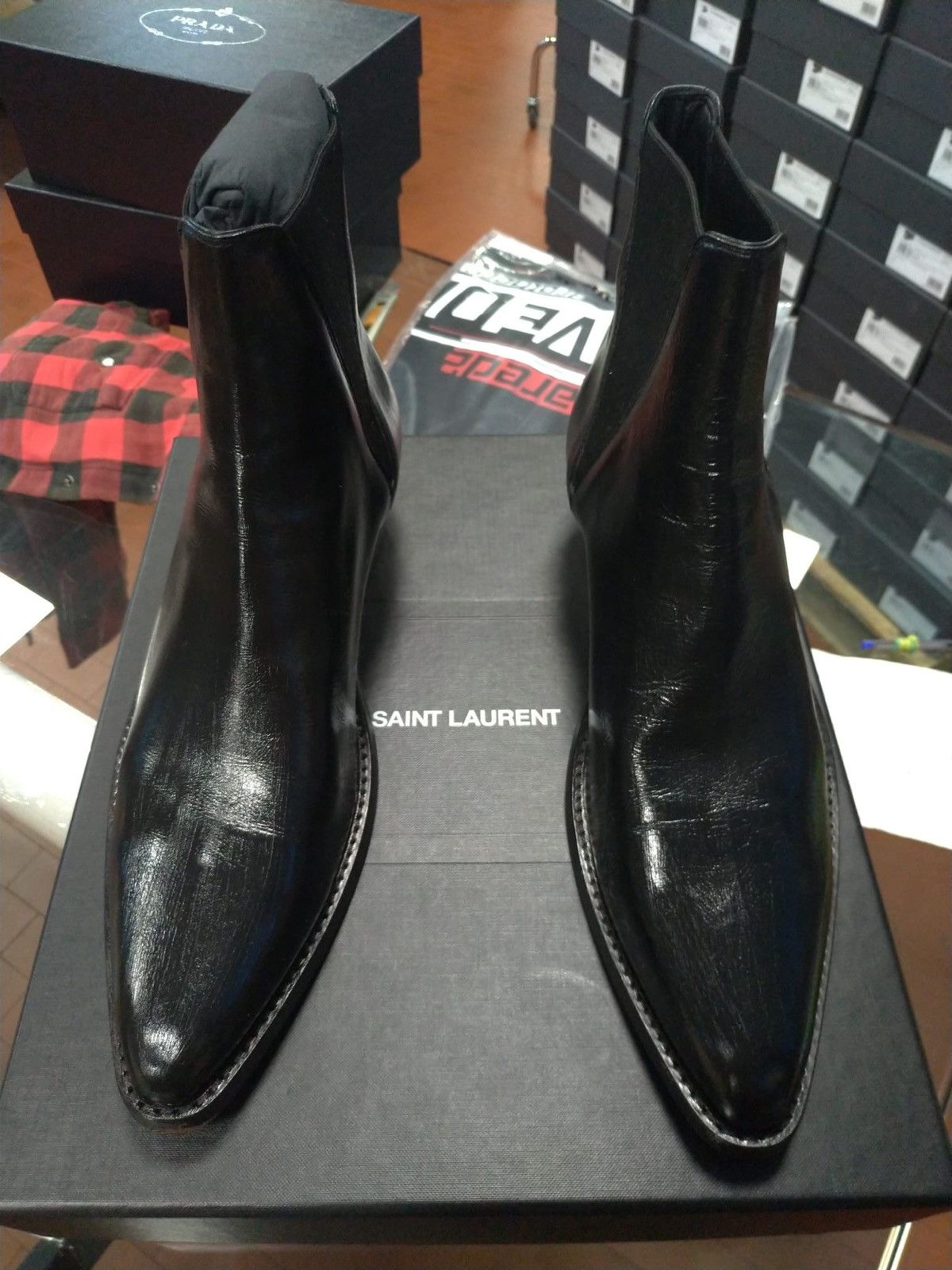 Saint Laurent Paris Dakota 50 Chelsea Boots in Black Size US 11 / EU 44 - 4 Thumbnail