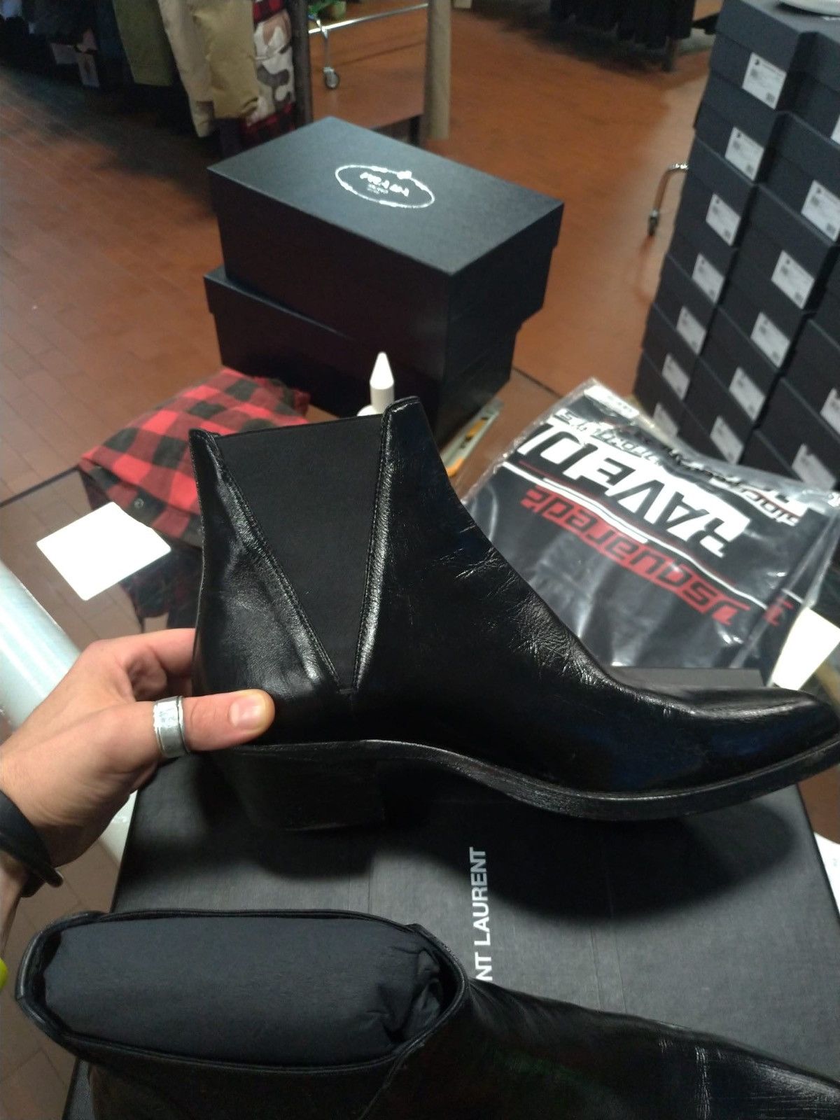 Saint Laurent Paris Dakota 50 Chelsea Boots in Black Size US 11 / EU 44 - 7 Thumbnail