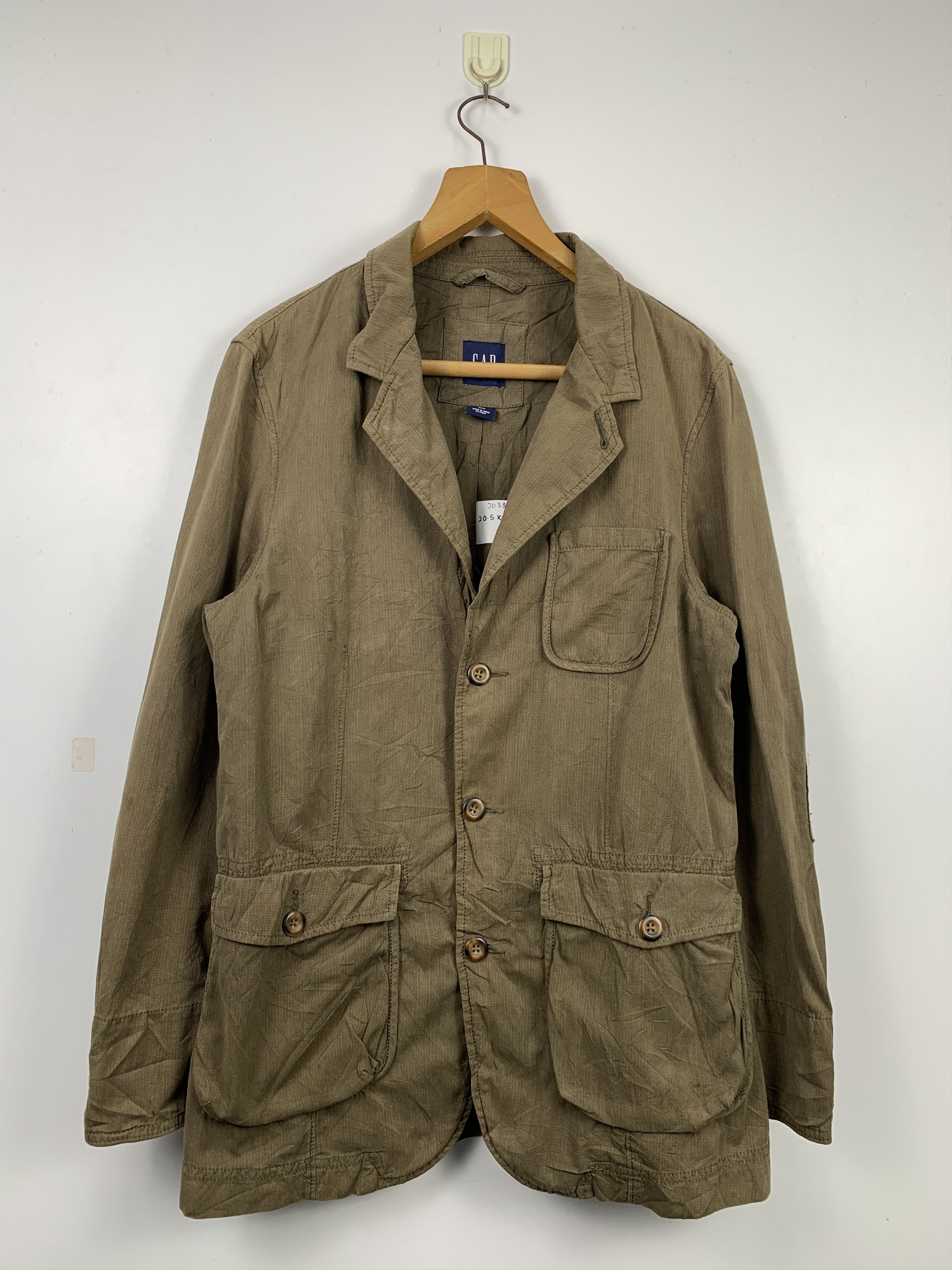 Gap Vintage GAP Blazer Cotton Jacket J0336 Size US S / EU 44-46 / 1 - 1 Thumbnail