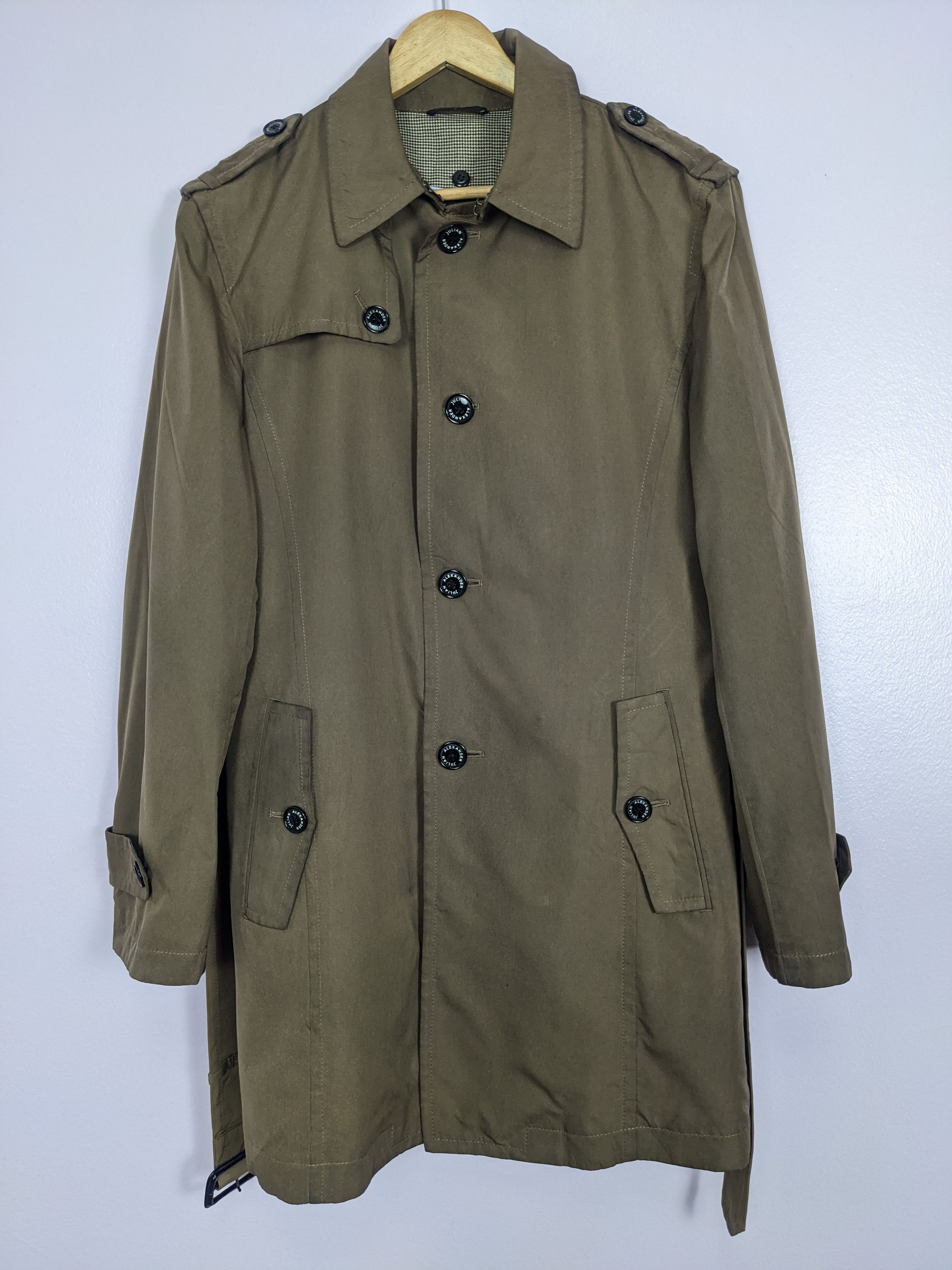 Japanese Brand Vintage Long Coat Button Up J0237 Size US S / EU 44-46 / 1 - 1 Thumbnail