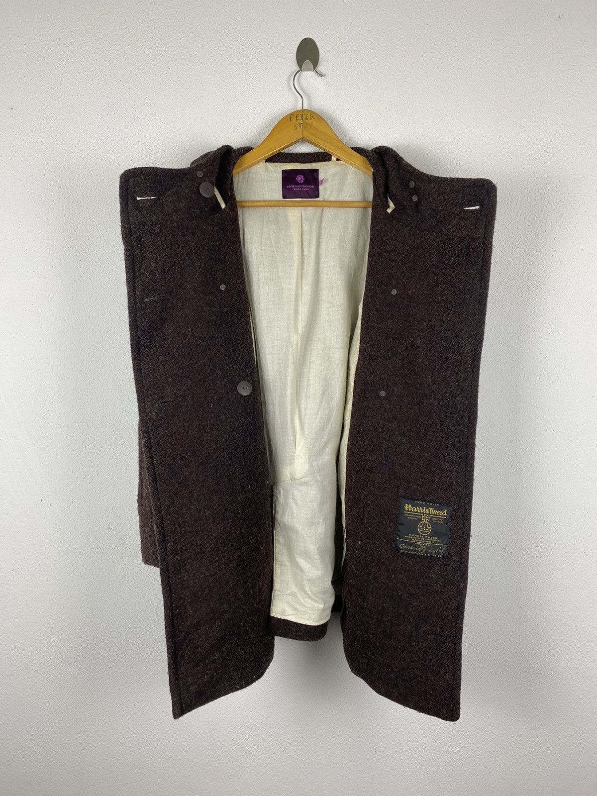 Harris Tweed × Japanese Brand Earth Music & Ecology x Harris Tweed Wool Hoddies Jacket Size US M / EU 48-50 / 2 - 4 Thumbnail