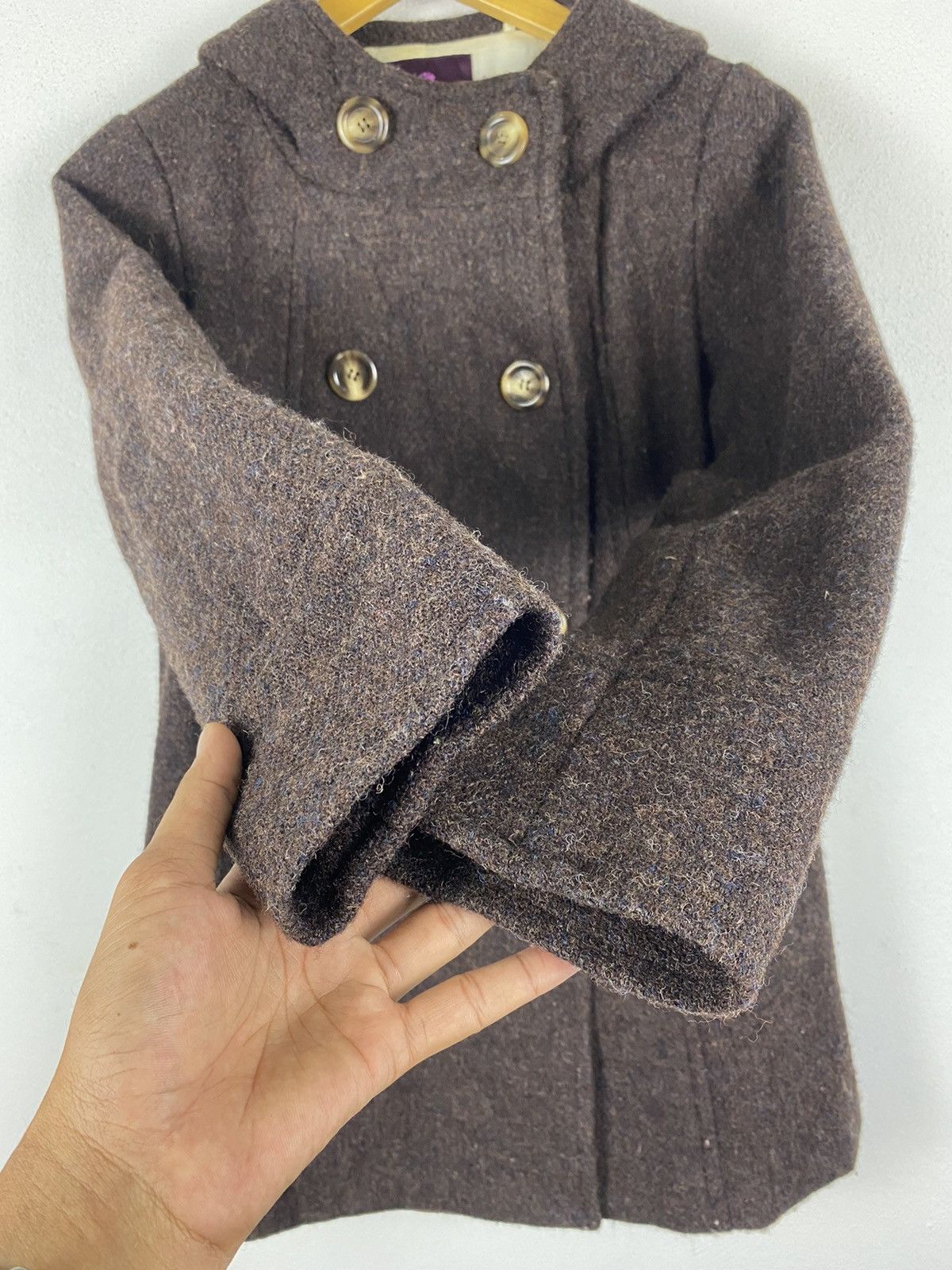 Harris Tweed × Japanese Brand Earth Music & Ecology x Harris Tweed Wool Hoddies Jacket Size US M / EU 48-50 / 2 - 7 Thumbnail