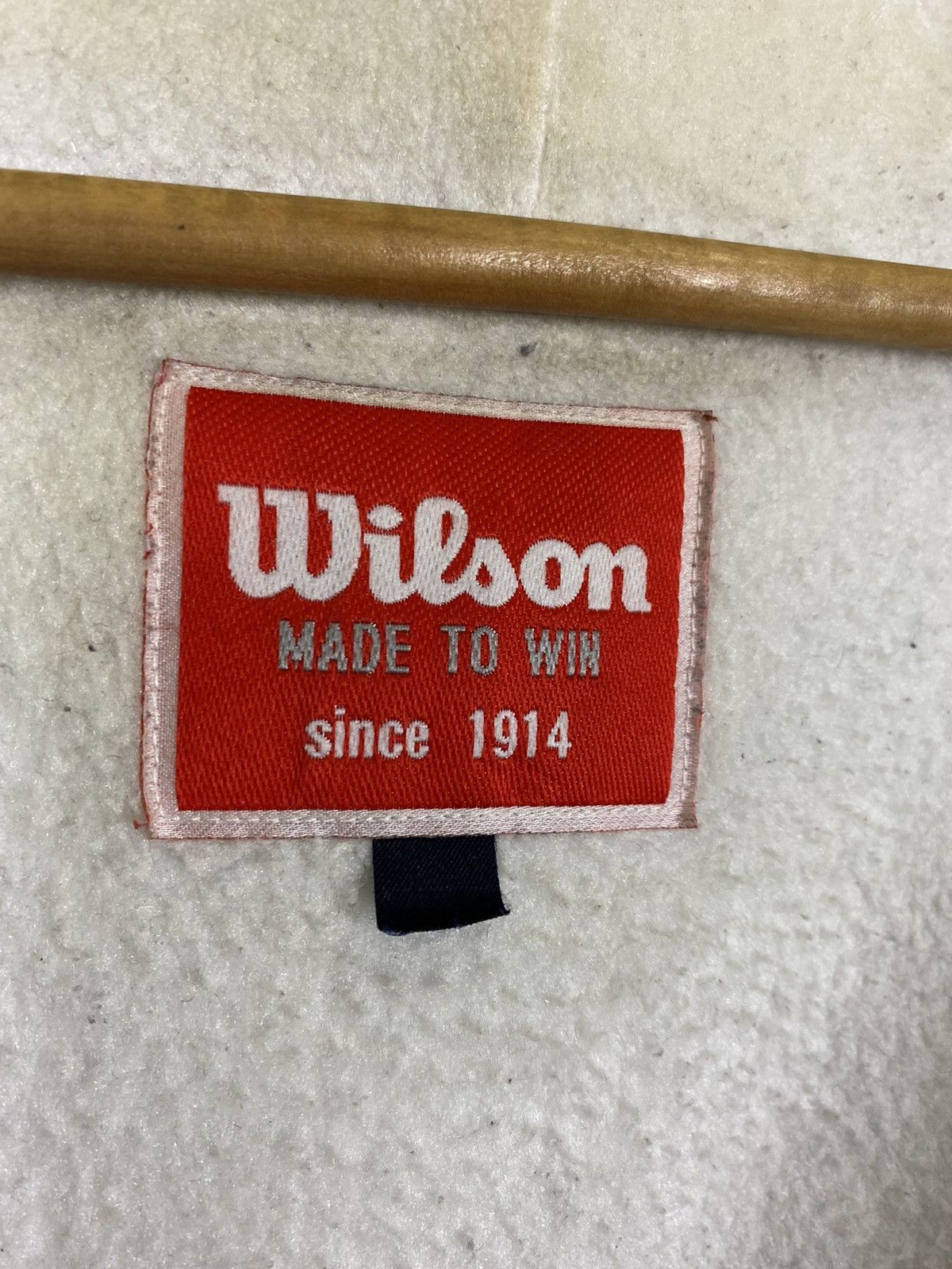 Vintage × Wilson GK147 VINTAGE WILSON EMBROIDED BIG LOGO HODDIES Size US XL / EU 56 / 4 - 11 Thumbnail