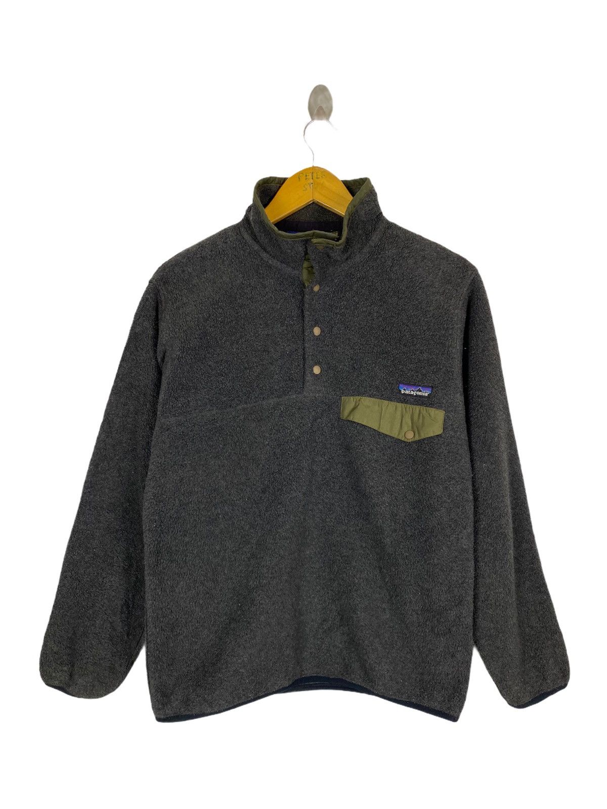 Patagonia PATAGONIA SYNCHILLA DEEP FLEECE GREY SWEATER Size US S / EU 44-46 / 1 - 1 Thumbnail