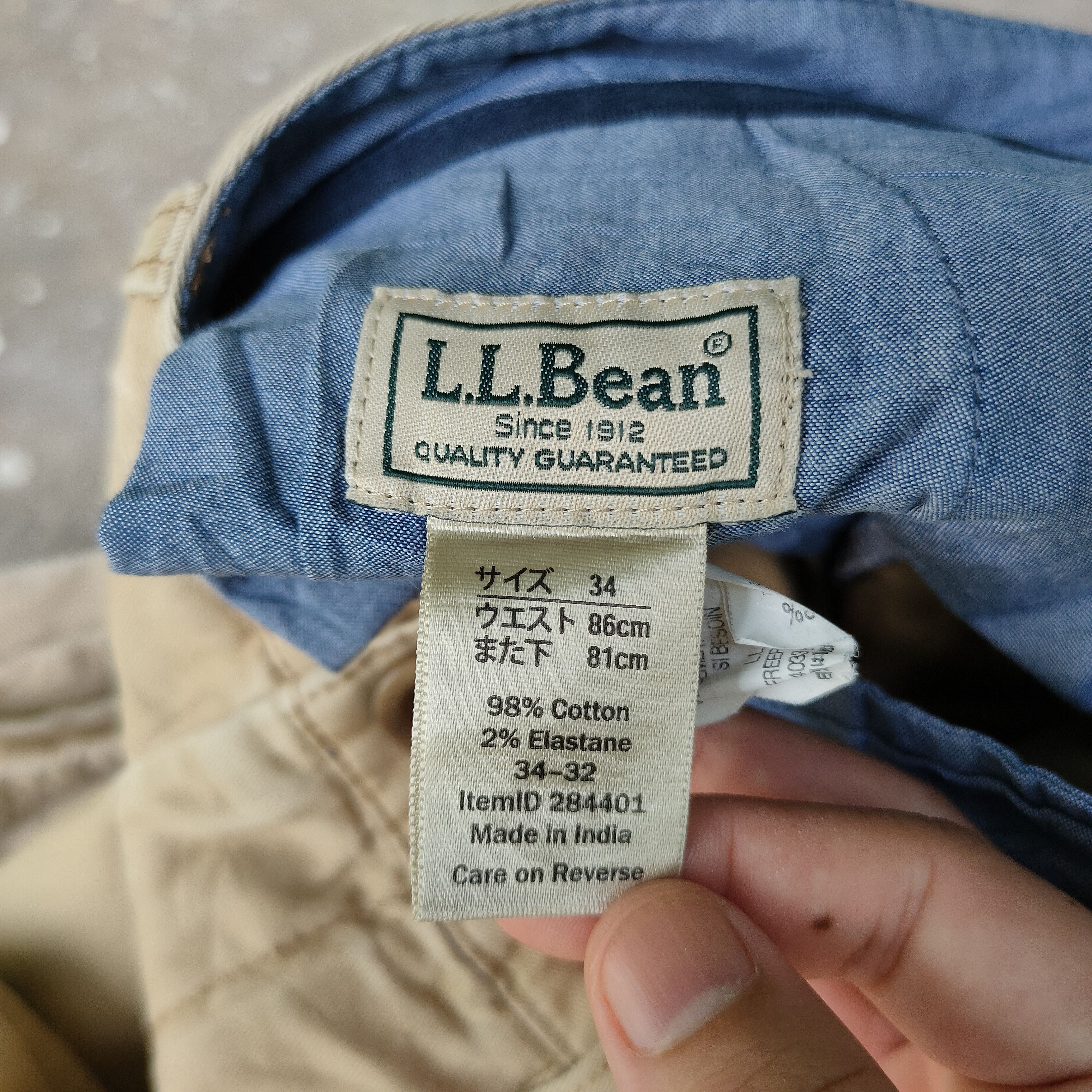 L.L. Bean W34💥 Vintage L.L Bean 5 Pocket Trousers Casual Pants Size US 34 / EU 50 - 13 Thumbnail