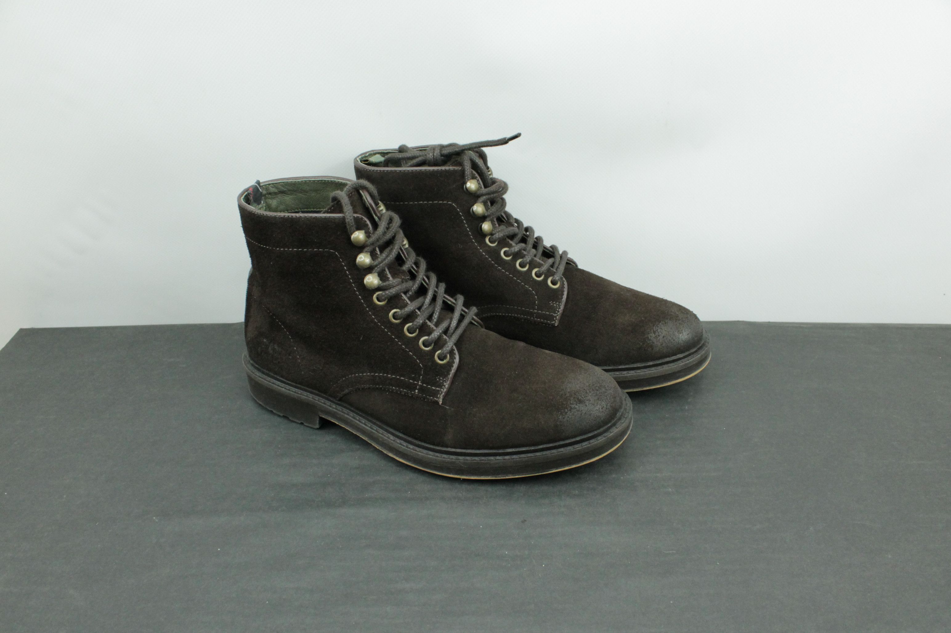 Barbour Brown Suede Casual Boots - Main Image