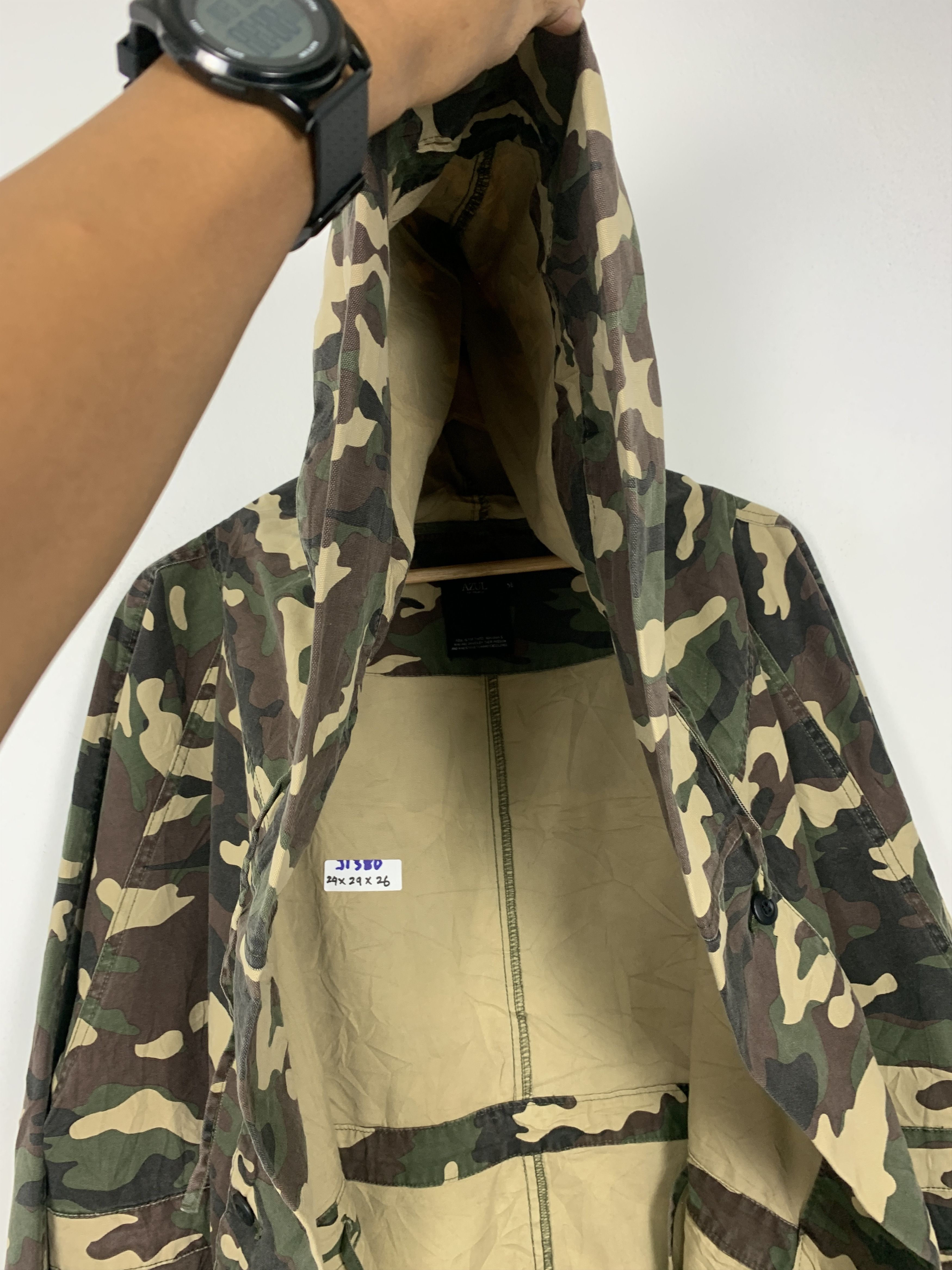 MOUSSY Vintage Azul by Moussy Camouflage Jacket Hoodie Jacket J1380 Size US S / EU 44-46 / 1 - 5 Thumbnail