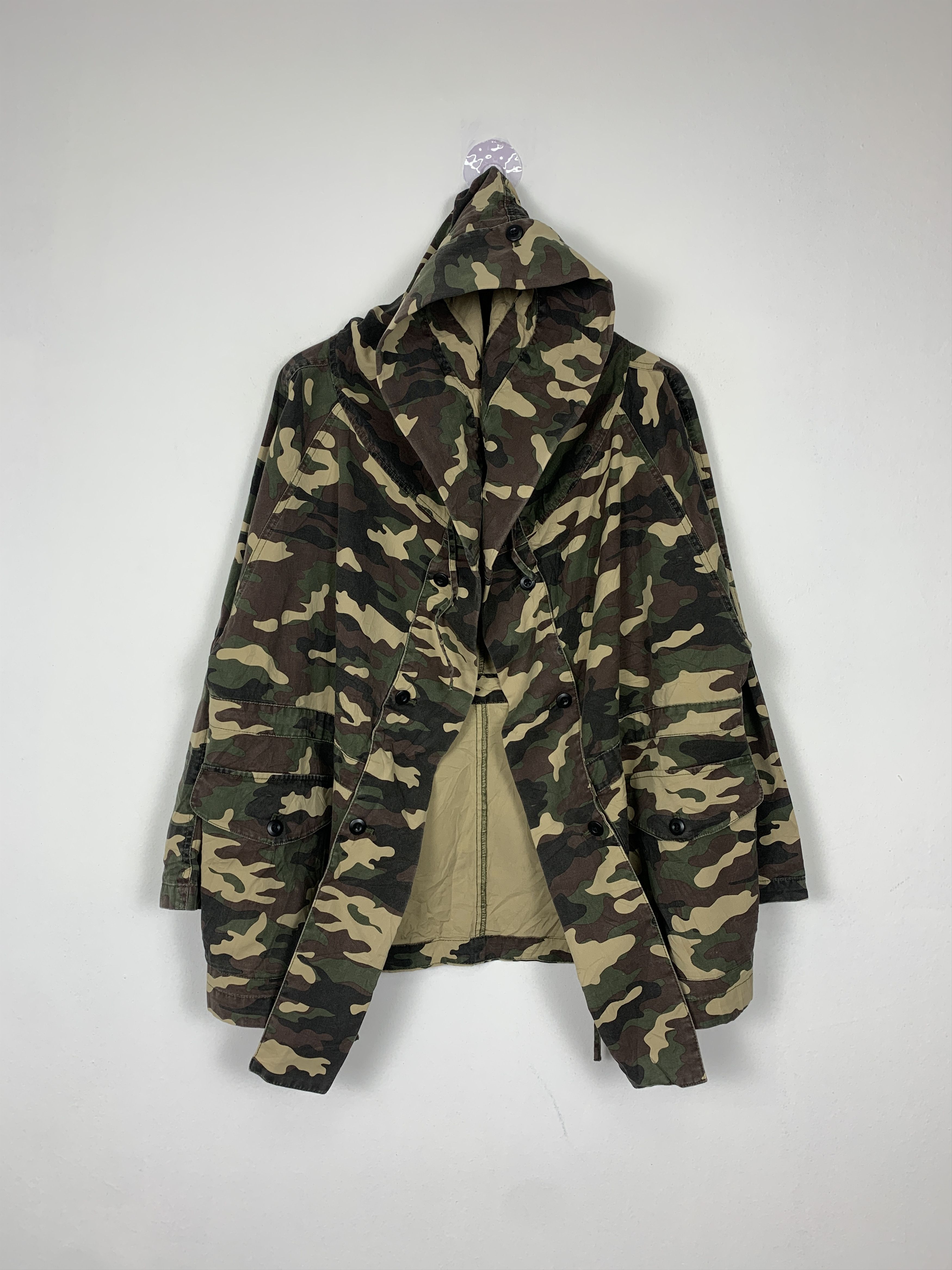 MOUSSY Vintage Azul by Moussy Camouflage Jacket Hoodie Jacket J1380 Size US S / EU 44-46 / 1 - 1 Thumbnail