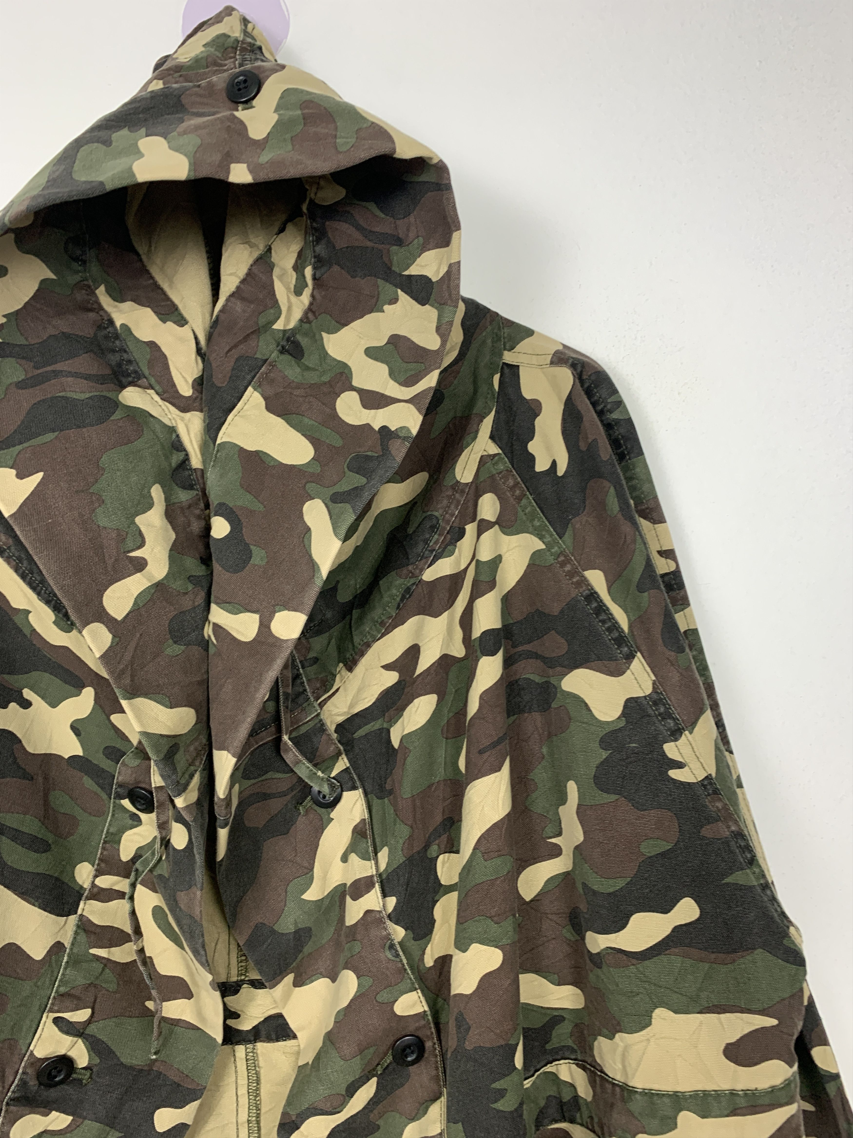 MOUSSY Vintage Azul by Moussy Camouflage Jacket Hoodie Jacket J1380 Size US S / EU 44-46 / 1 - 3 Thumbnail