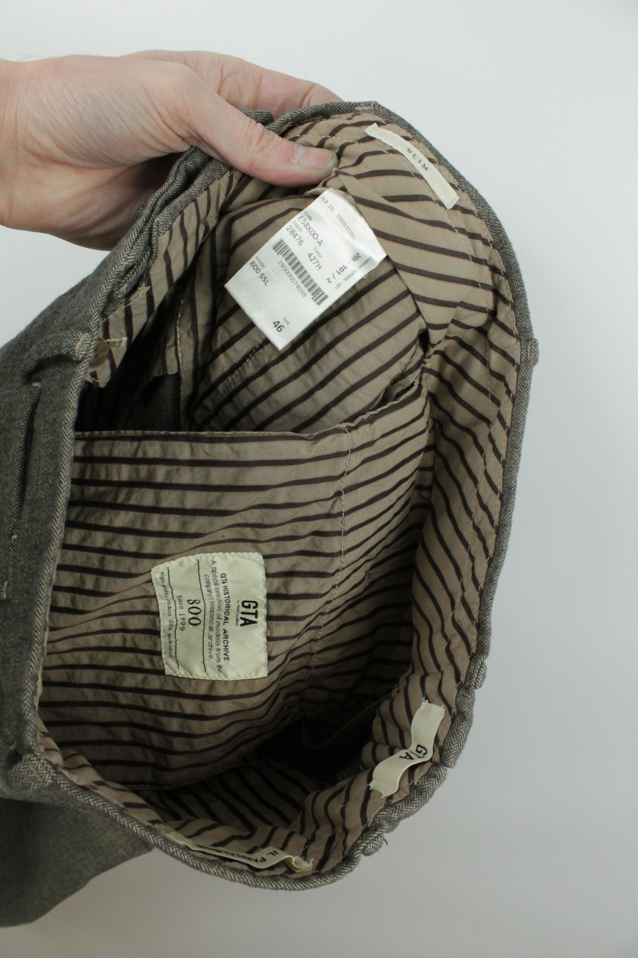 Other Archival Clothing GTA IL Pantalone Slim Fit Flannel Pants Size US 30 / EU 46 - 7 Thumbnail