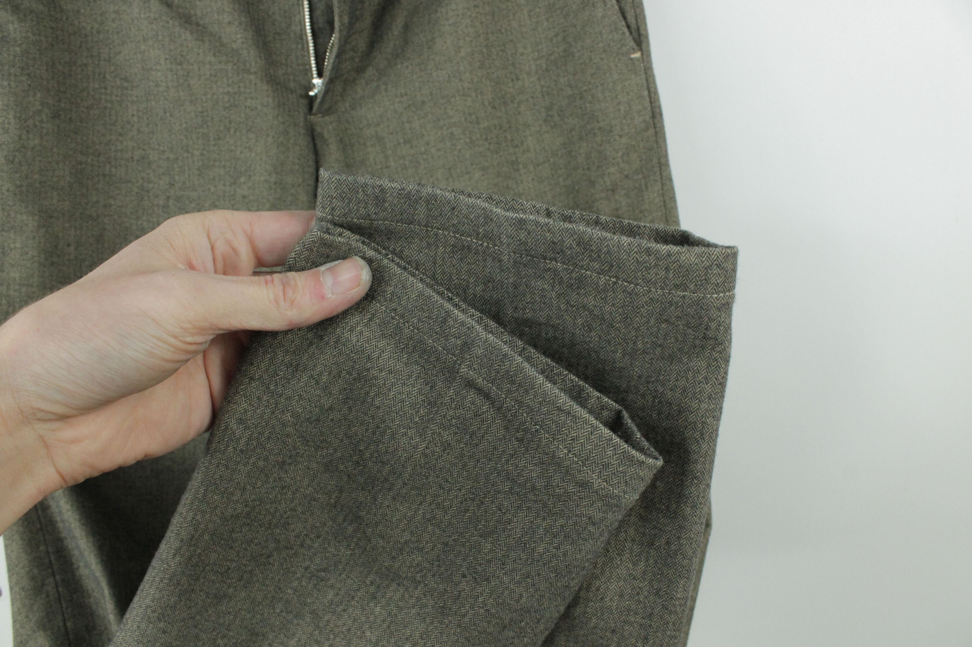 Other Archival Clothing GTA IL Pantalone Slim Fit Flannel Pants Size US 30 / EU 46 - 4 Thumbnail