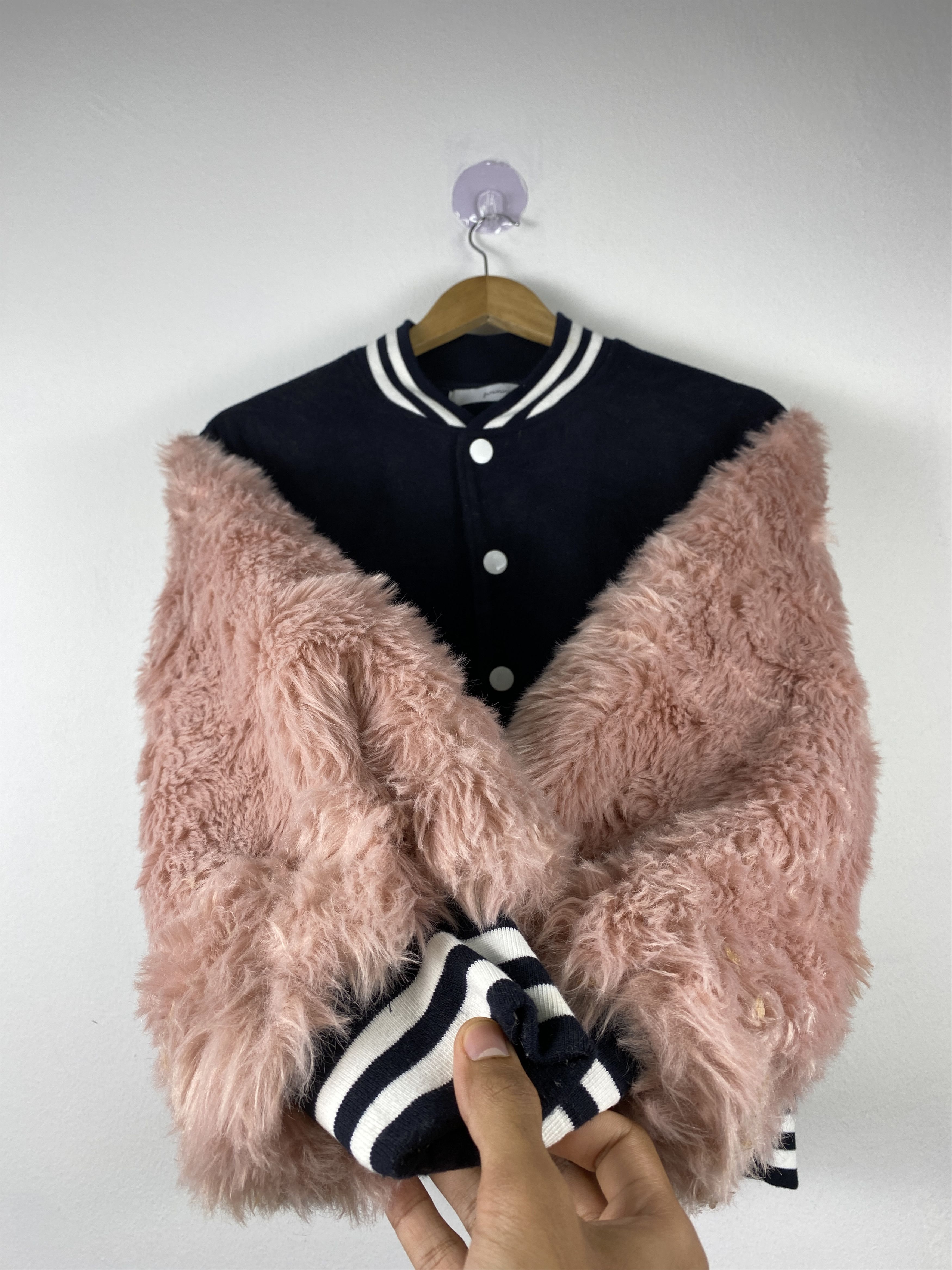 Vintage JUNIOR SWEET Varsity Sherpa Sleeve Jacket J1259