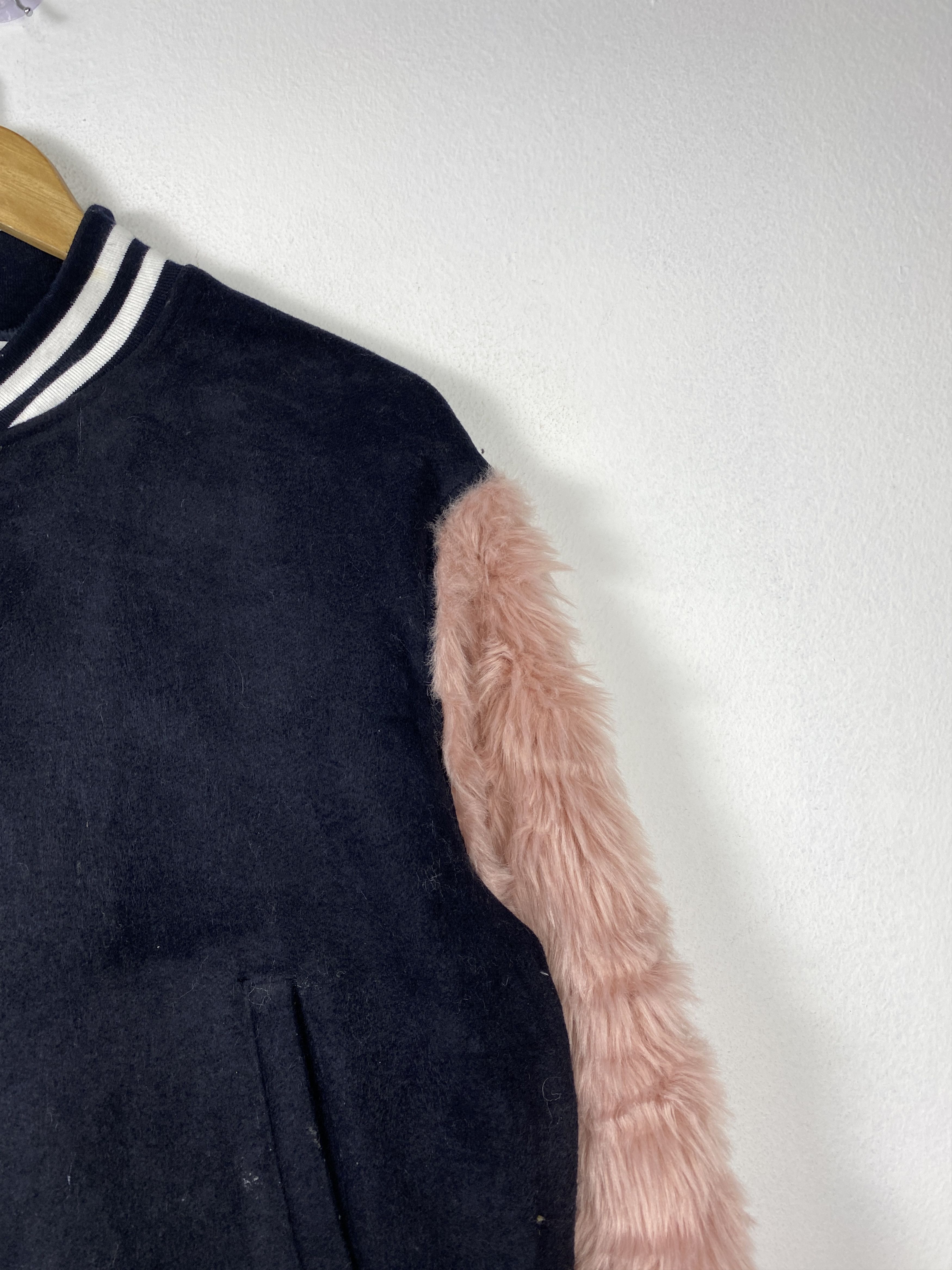 Vintage JUNIOR SWEET Varsity Sherpa Sleeve Jacket J1259