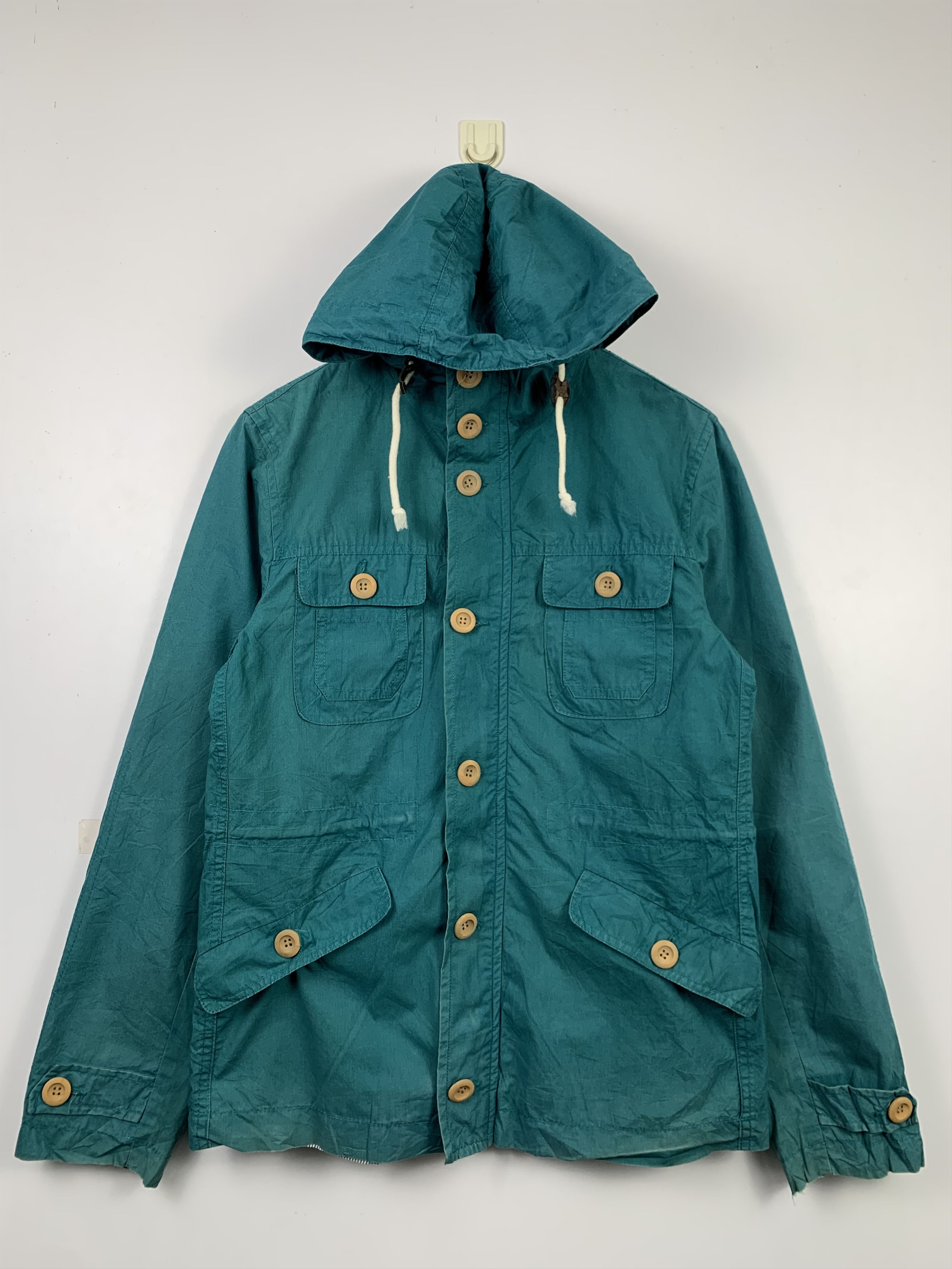 Topman Vintage TOPMAN 3DPocket Hoodie Button Up Jacket J0439 Size US S / EU 44-46 / 1 - 1 Thumbnail