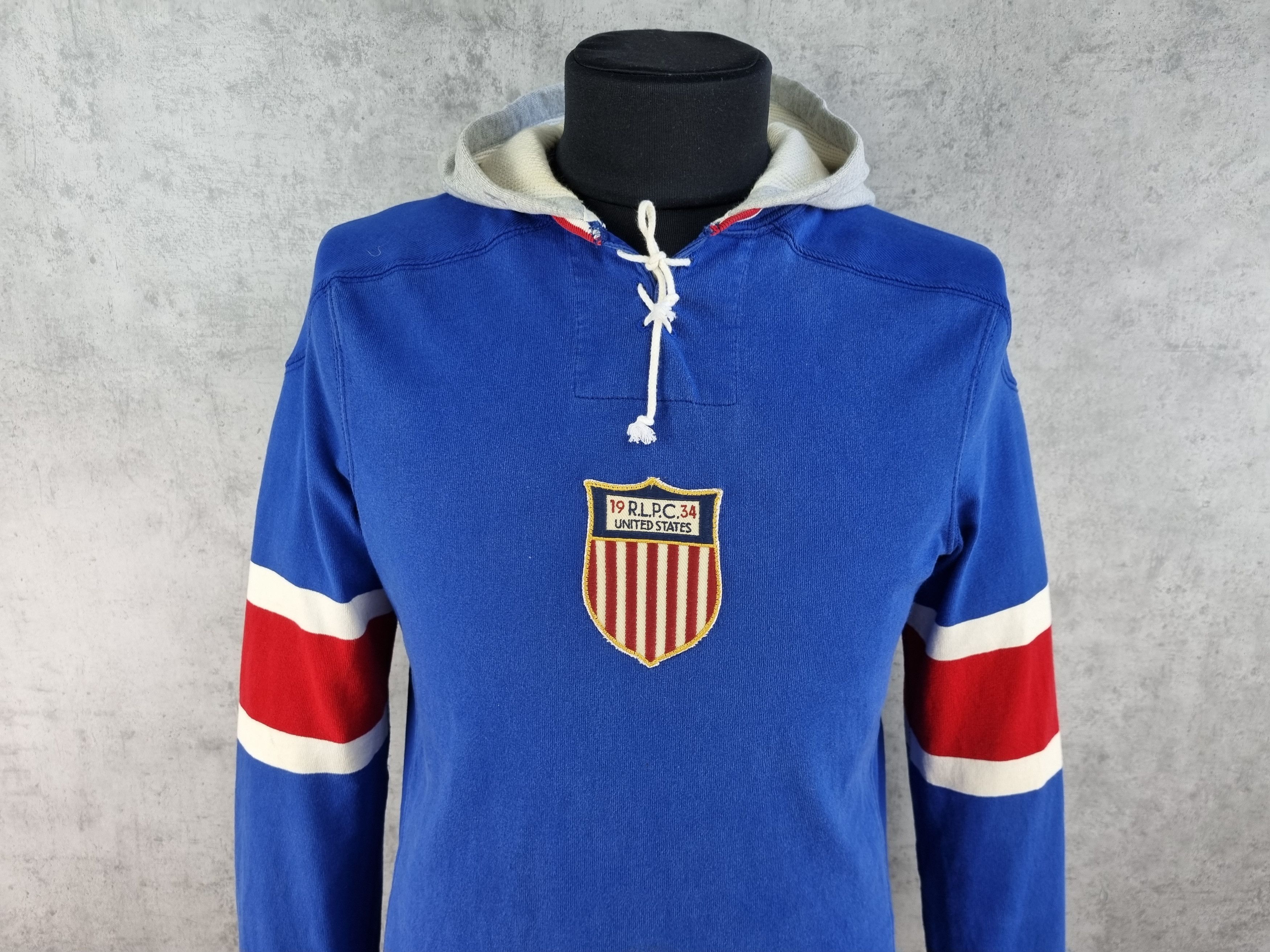 Polo Ralph Lauren × Rugby Ralph Lauren Polo by Ralph Lauren Spell Out Rugby hooded longsleeve Size US M / EU 48-50 / 2 - 1 Thumbnail