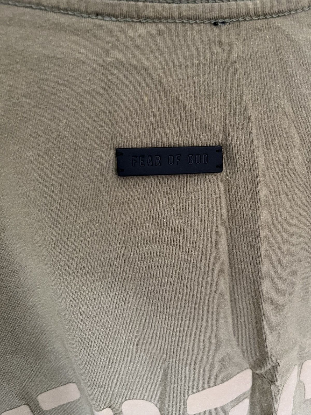 Fear of God Fear of God "FG7C" Logo Tee (Vintage Army, Small) Size US S / EU 44-46 / 1 - 5 Thumbnail