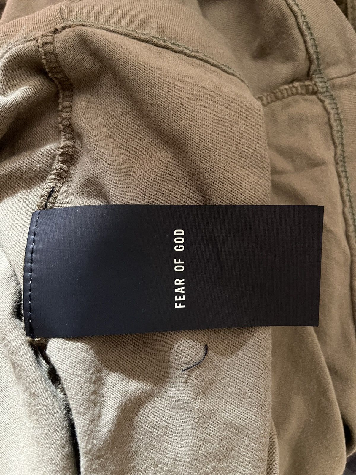 Fear of God Fear of God "FG7C" Logo Tee (Vintage Army, Small) Size US S / EU 44-46 / 1 - 8 Thumbnail