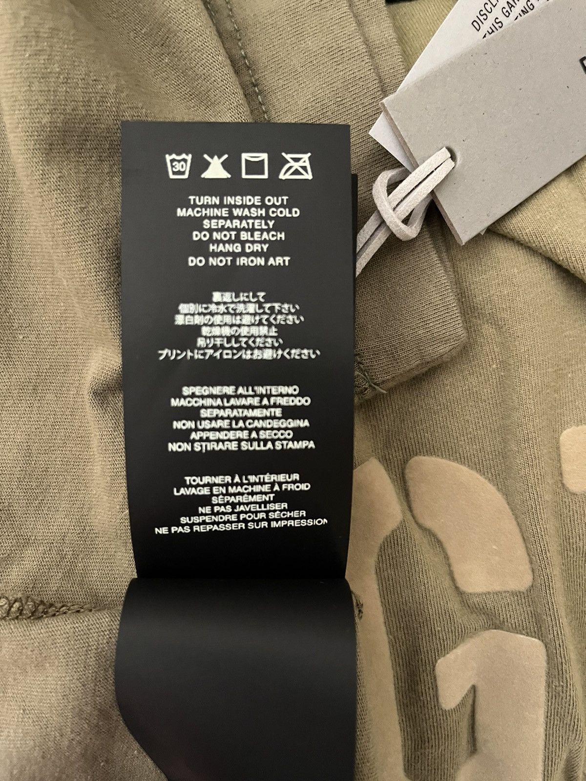 Fear of God Fear of God "FG7C" Logo Tee (Vintage Army, Small) Size US S / EU 44-46 / 1 - 11 Thumbnail