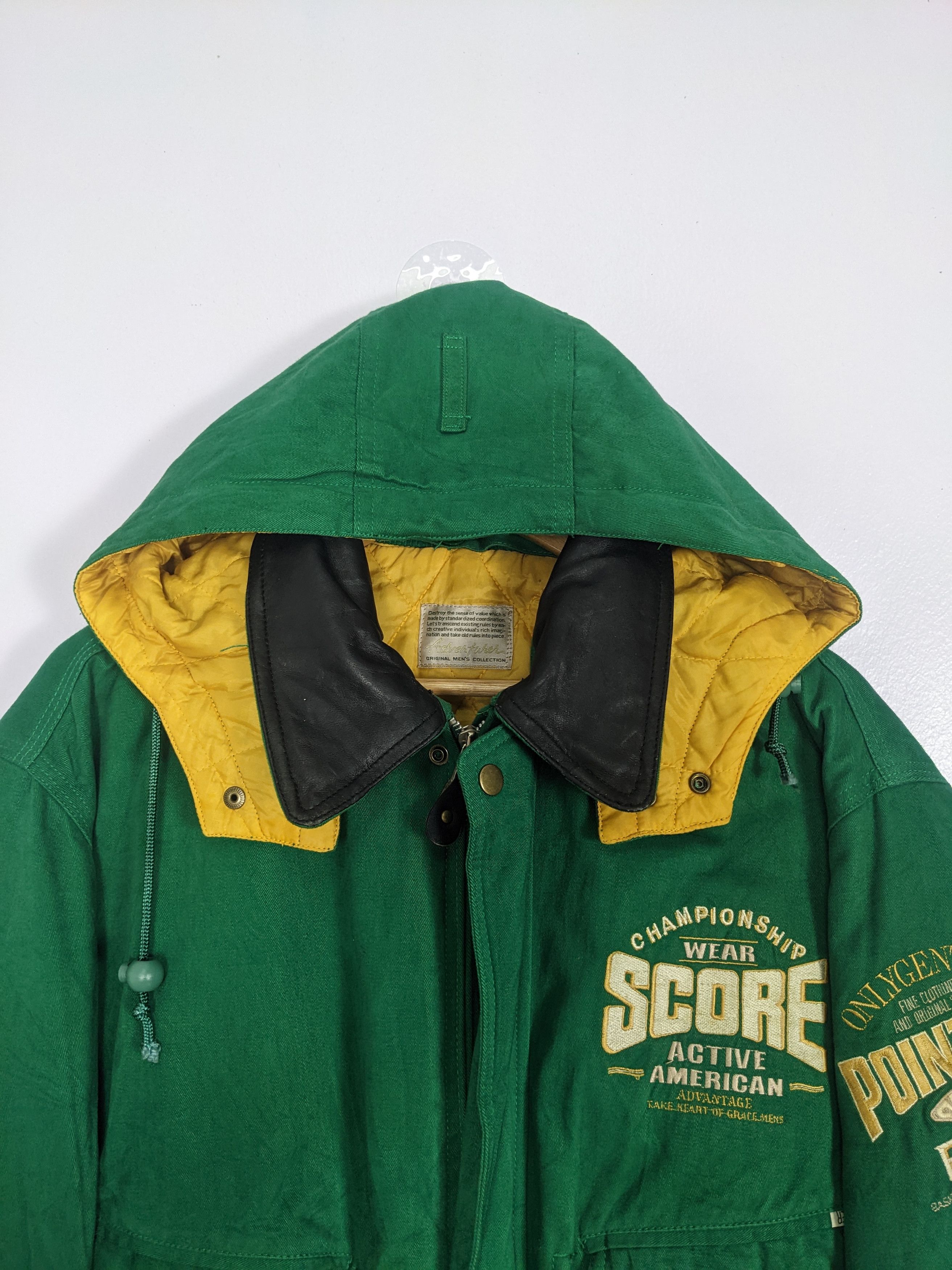 Japanese Brand Vintage ADVENTURE Zip Up Quilted Lining Hoodie Jacket J0224 Size US M / EU 48-50 / 2 - 2 Thumbnail