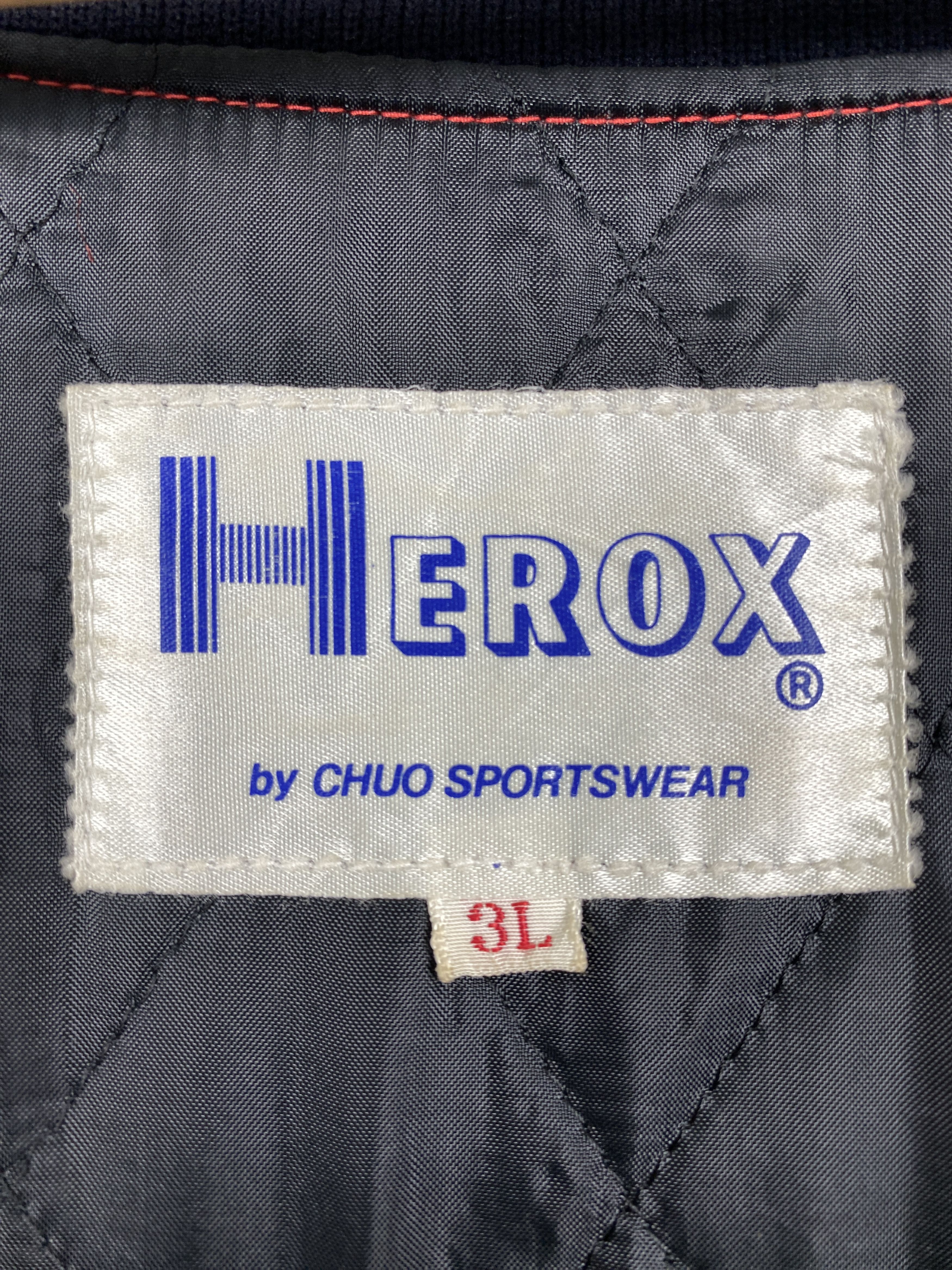 Vintage Vintage HEROX Quilted Lining Varsity Jacket J1200 Size US L / EU 52-54 / 3 - 13 Thumbnail