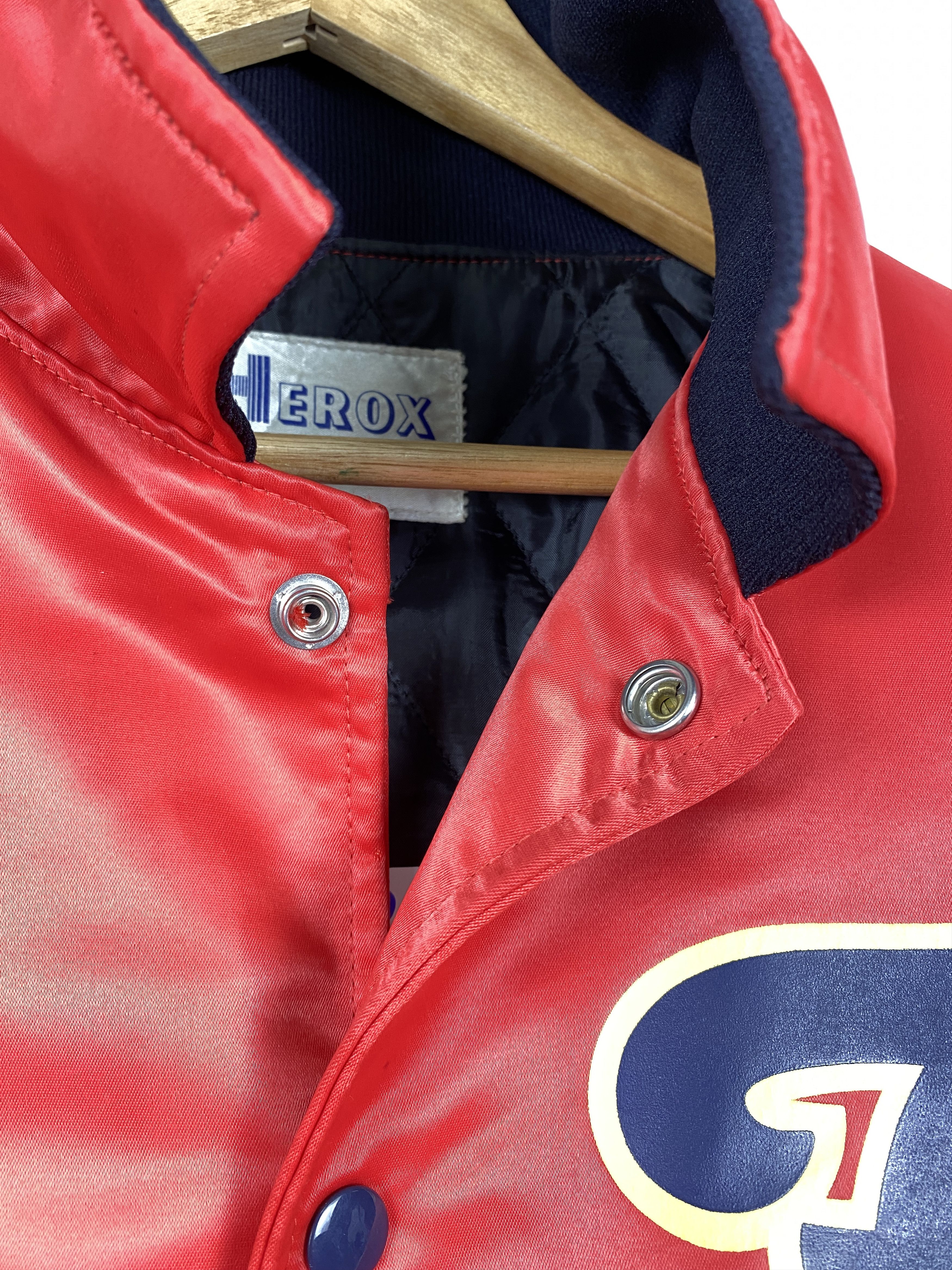 Vintage Vintage HEROX Quilted Lining Varsity Jacket J1200 Size US L / EU 52-54 / 3 - 6 Thumbnail