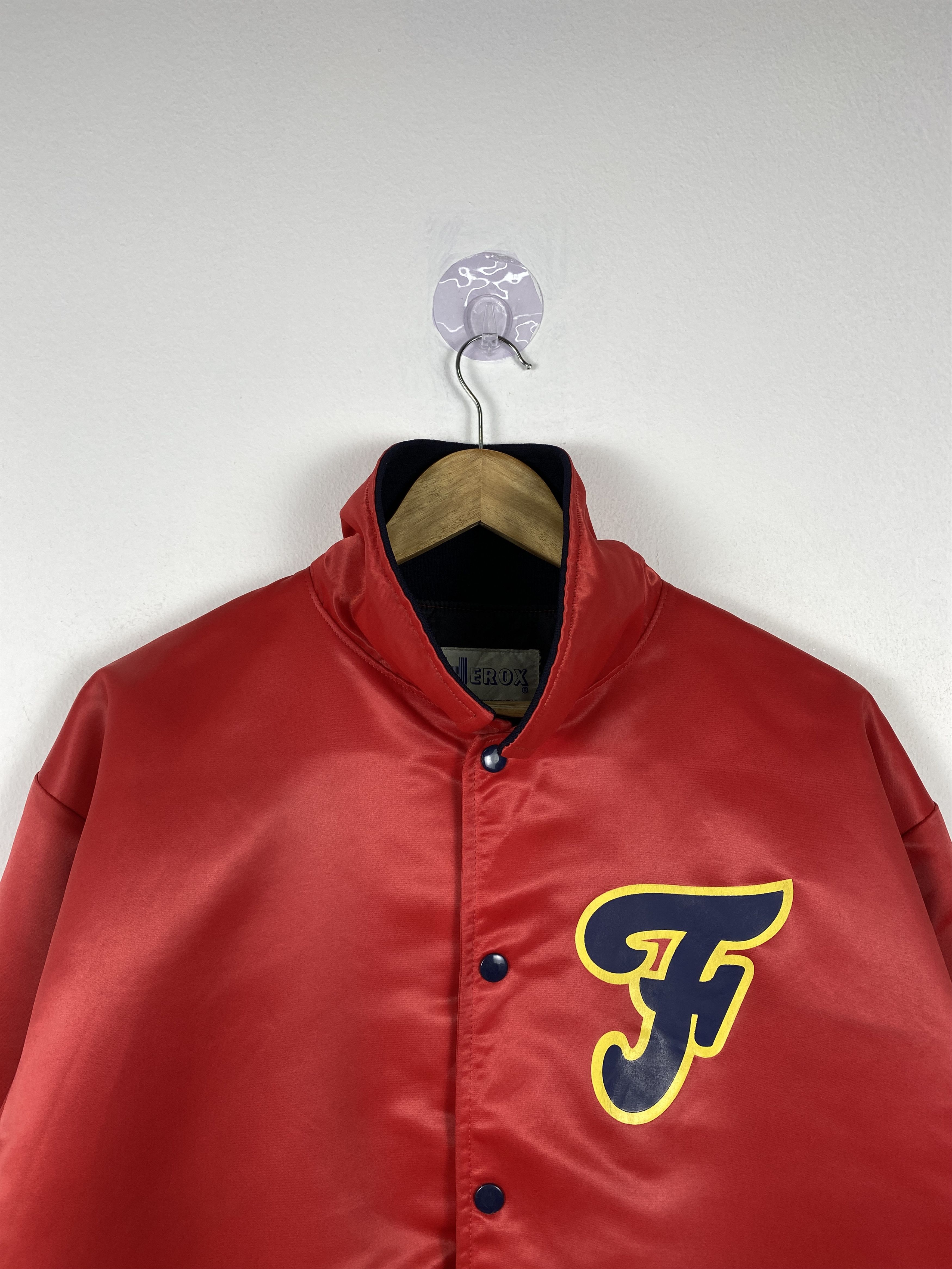 Vintage Vintage HEROX Quilted Lining Varsity Jacket J1200 Size US L / EU 52-54 / 3 - 2 Thumbnail