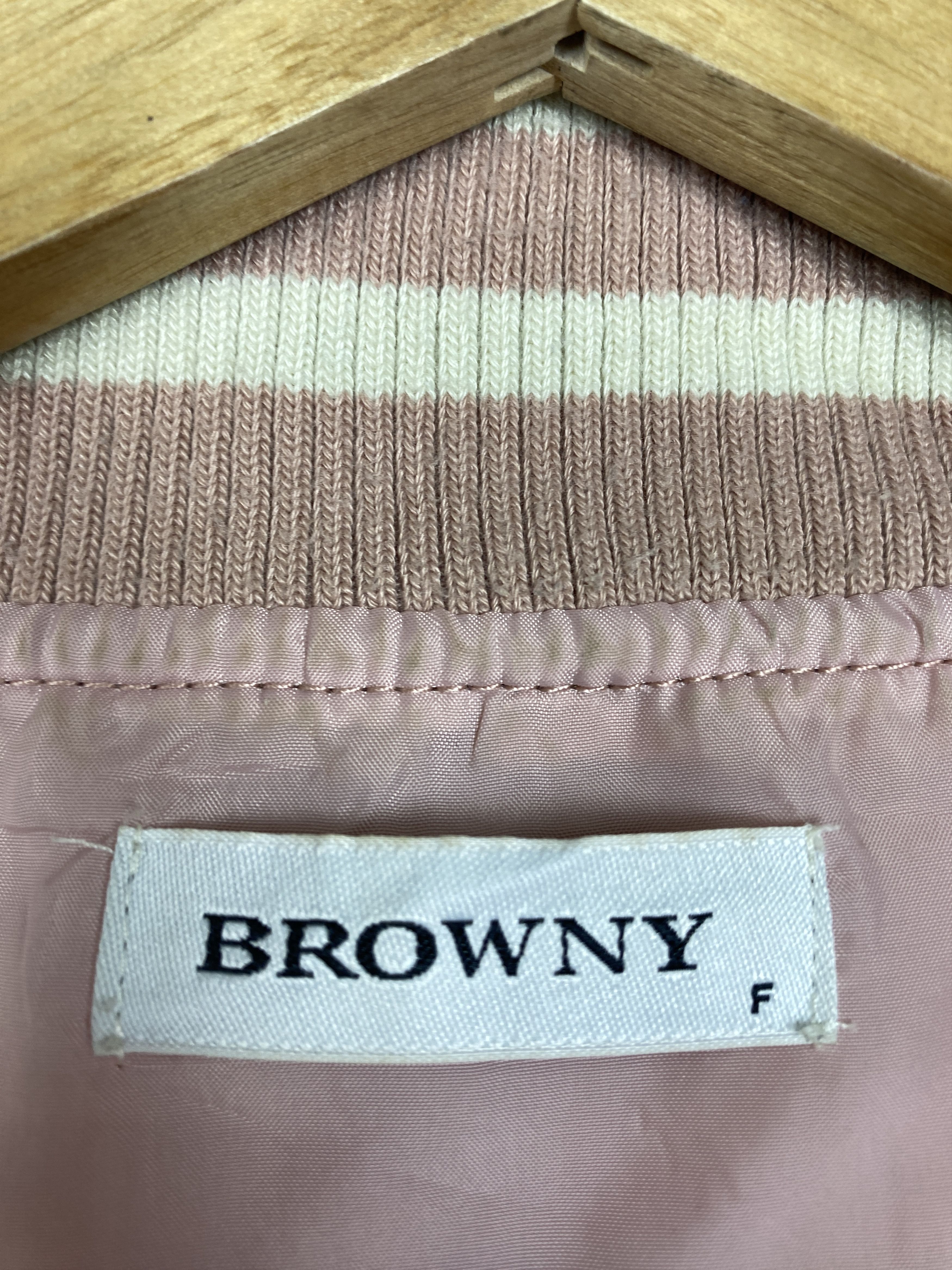 Japanese Brand Vintage BROWNY Button Up Varsity Jacket J1182 Size 3XL / US 20-22 - 12 Thumbnail