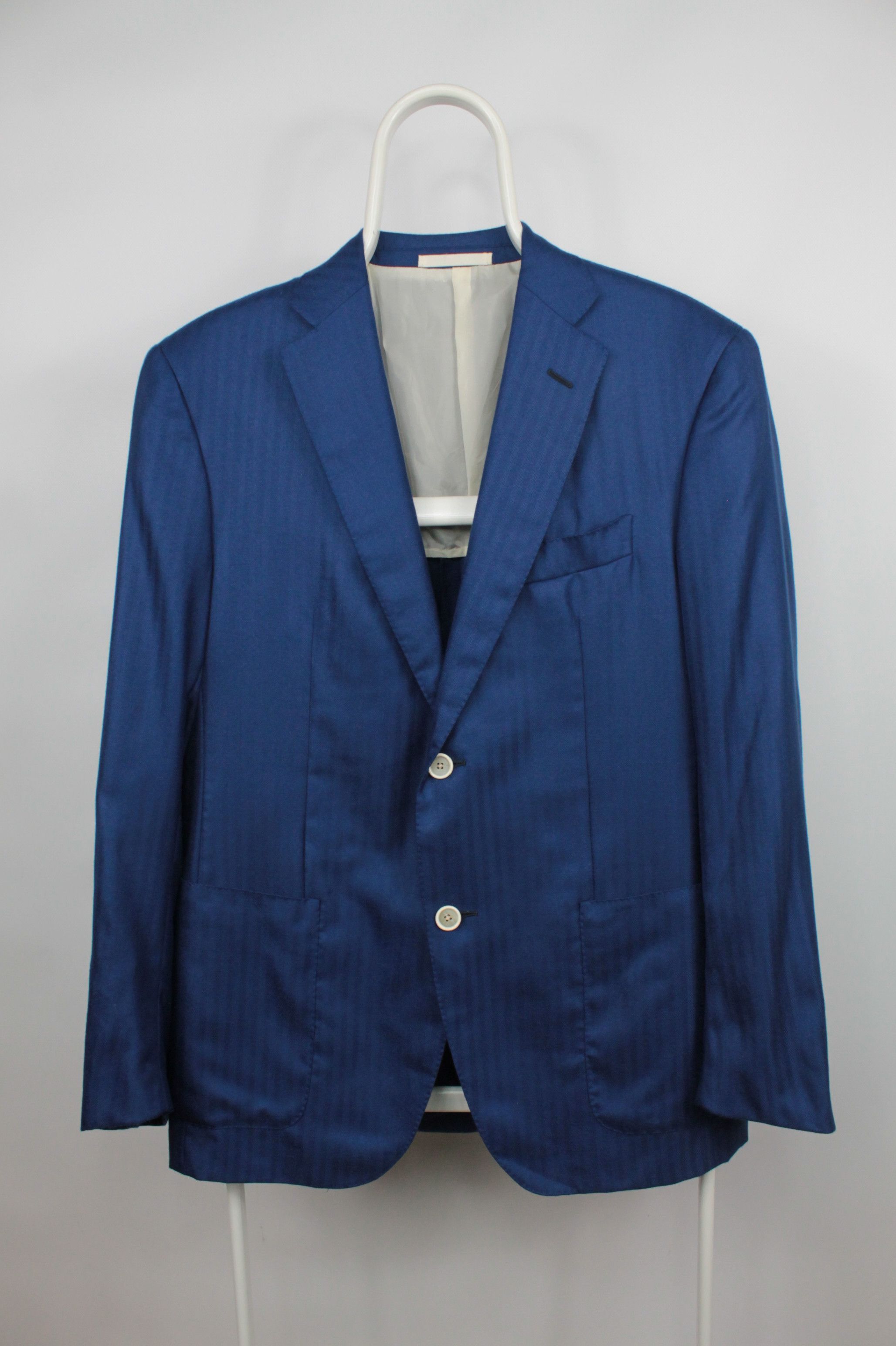 image of Italian Designers Raffaele Caruso Loro Piana Cashmere/silk Blue Blazer Jacket, Men's (Size Medium)