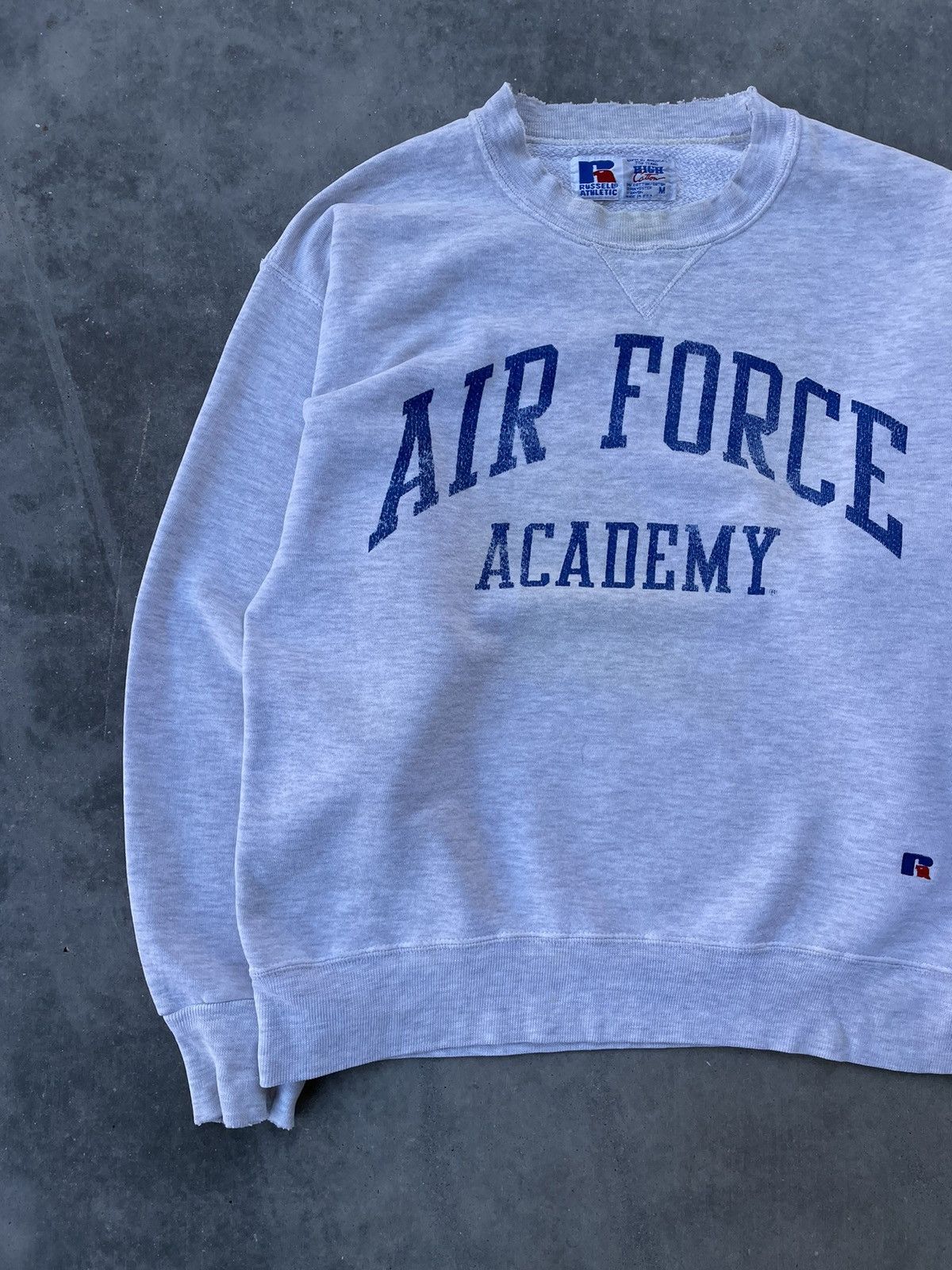 Russell Athletic × Vintage Vintage 90's Air Force Academy Sweatshirt by Russell Size US M / EU 48-50 / 2 - 2 Thumbnail