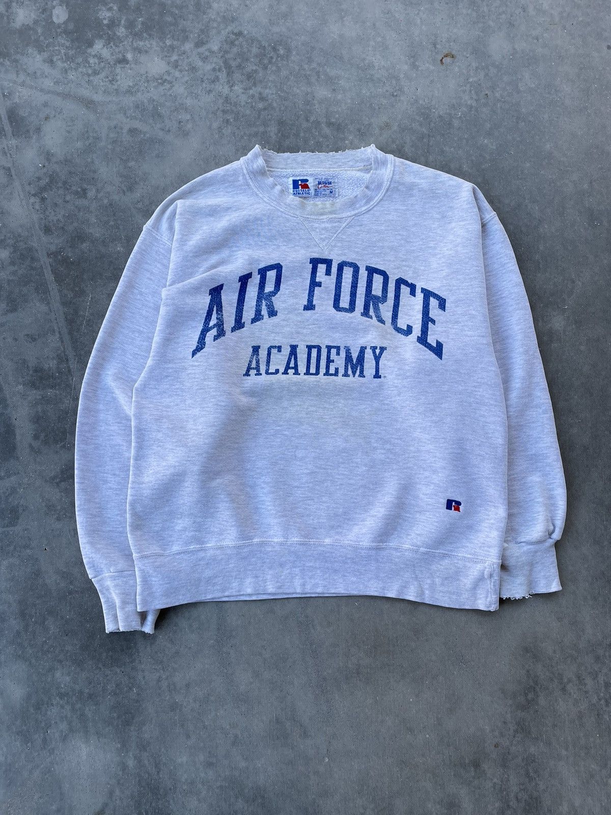 Russell Athletic × Vintage Vintage 90's Air Force Academy Sweatshirt by Russell Size US M / EU 48-50 / 2 - 1 Thumbnail