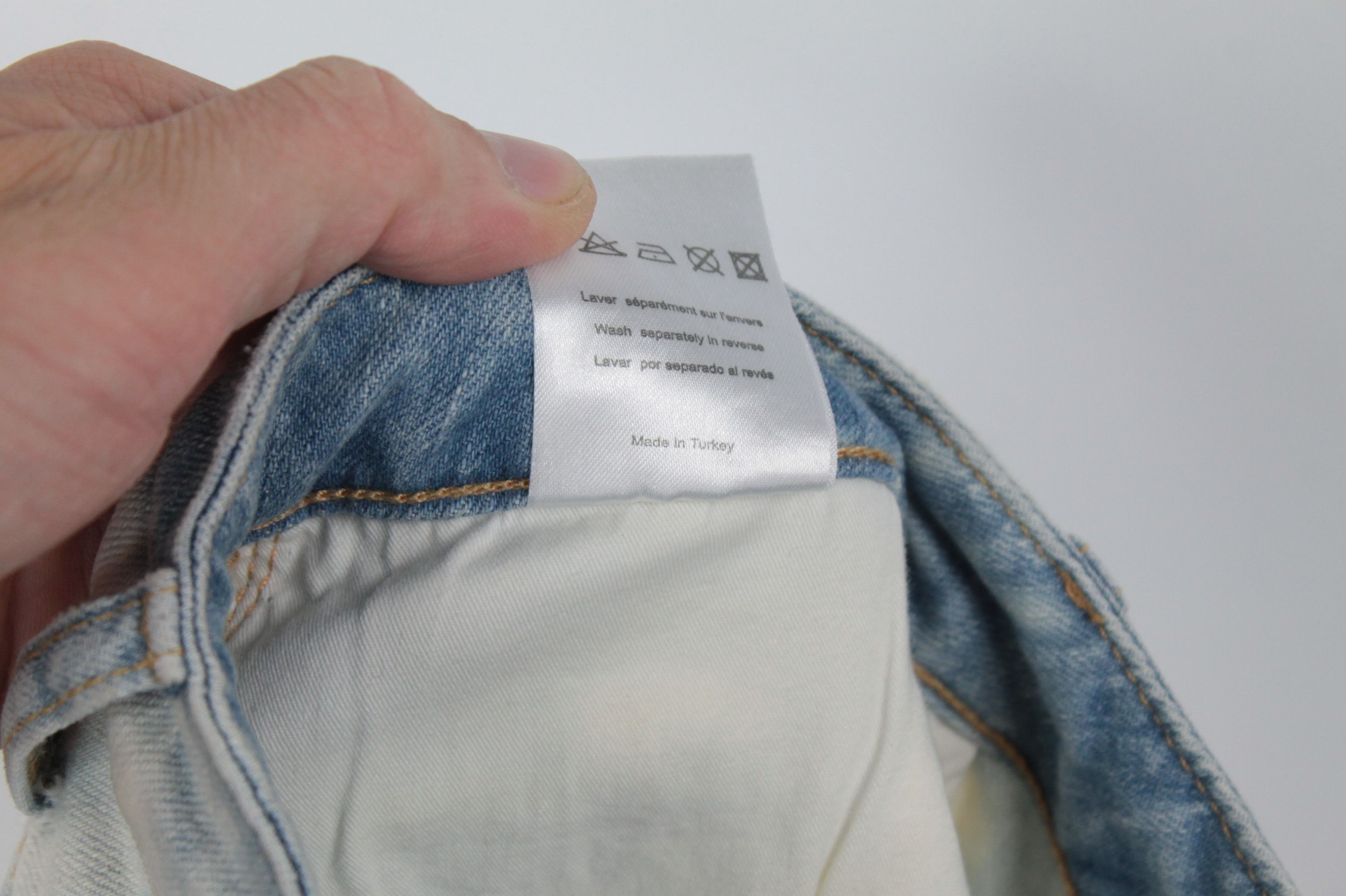 Designer × Sandro Sandro Paris Slim Fit Mid Rise Wash Denim Women's Jeans Size 26" / US 2 / IT 38 - 9 Thumbnail